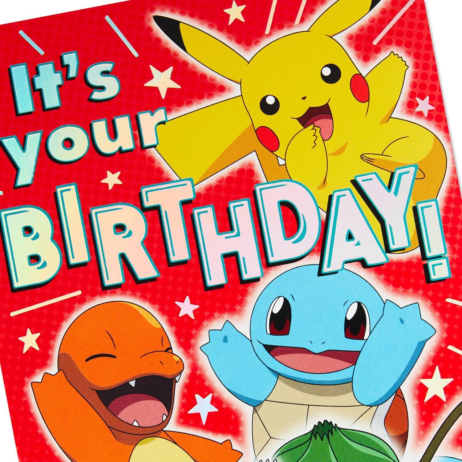 Tarjeta de Cumpleaños Pop Up Hallmark Pokémon Niños 14.7x21 cm