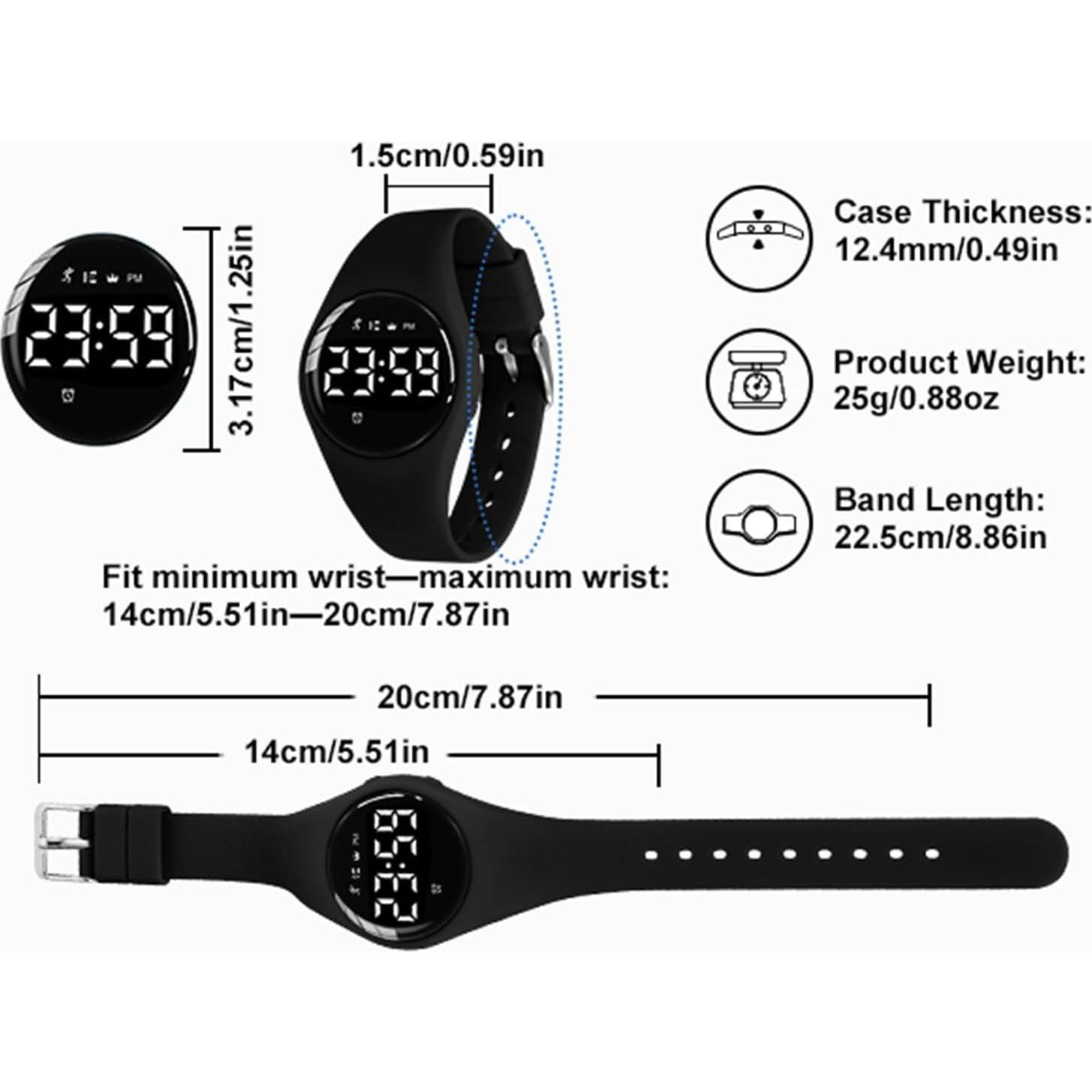 Reloj Digital Bomieux para Niños con Podómetro y Alarma