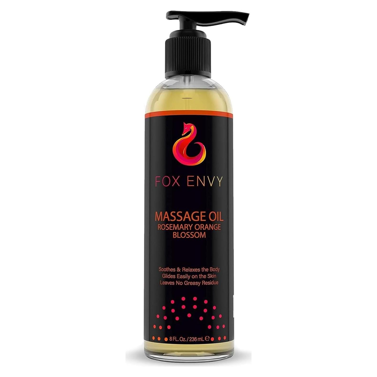 Aceite de Masaje Fox Envy 236 ml Flor de Naranjo y Romero