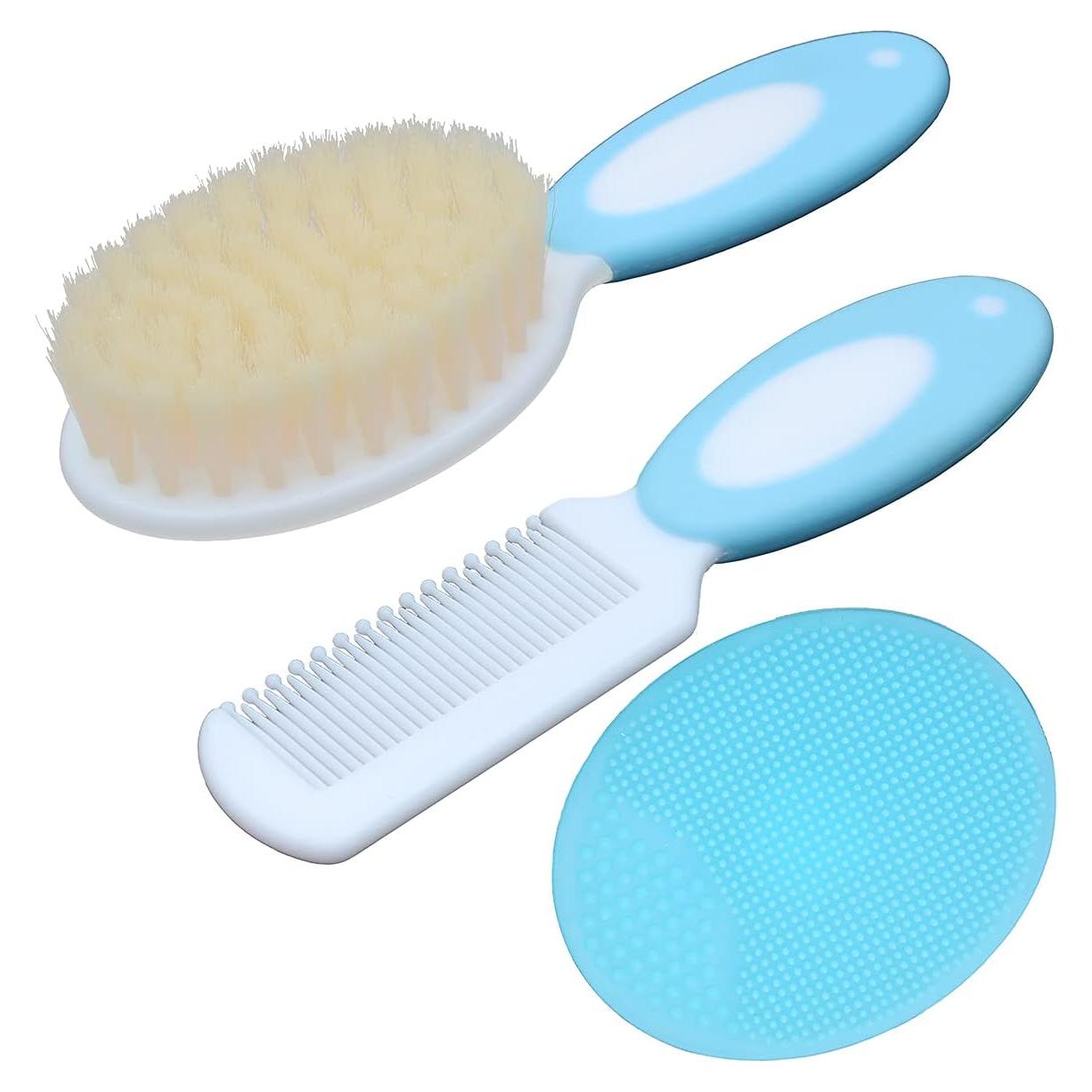 Set de Cepillos para Bebés Duruan - Silicona y Cabra Natural