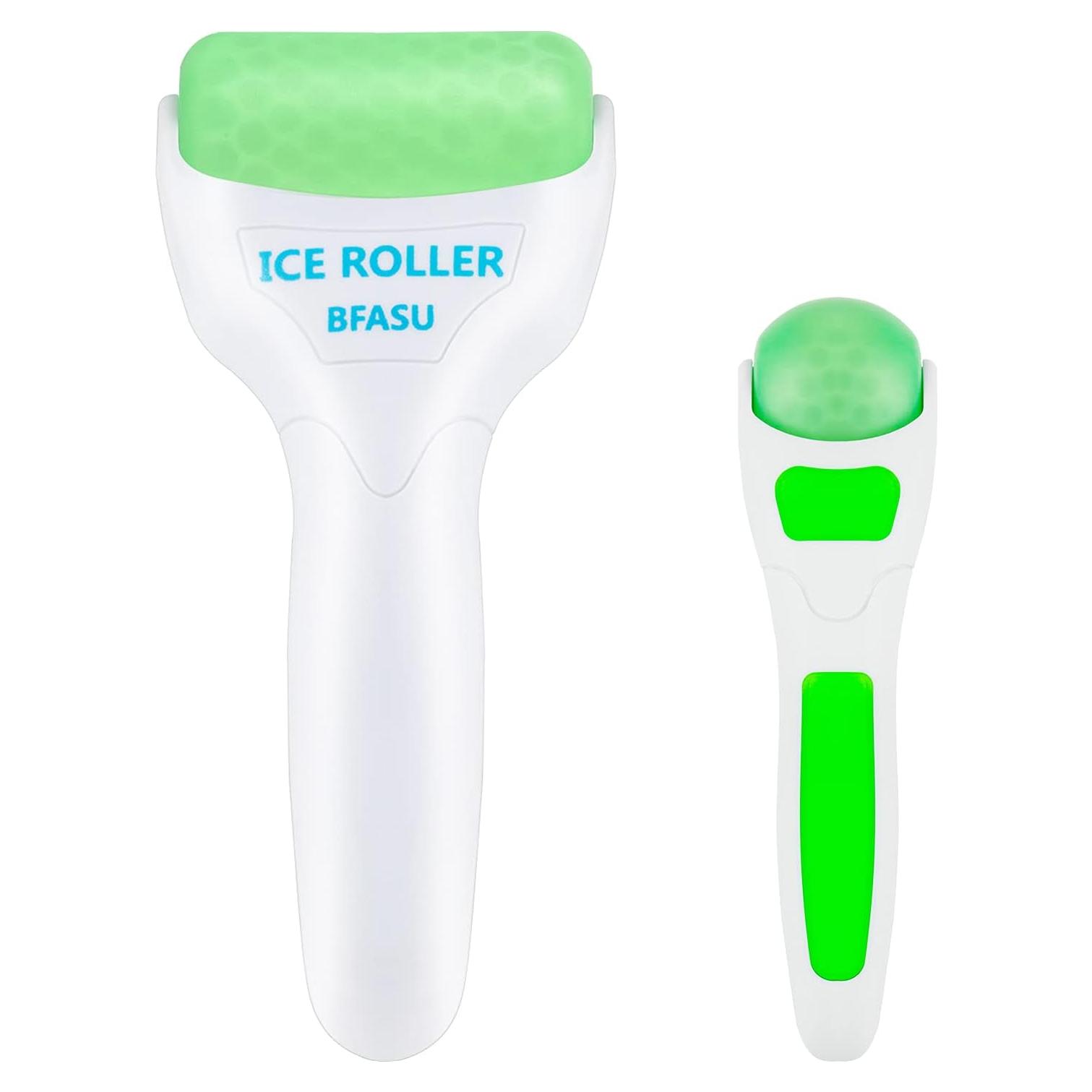 Rodillo de Hielo Facial 2 en 1 BFASU Verde - Masaje Relajante