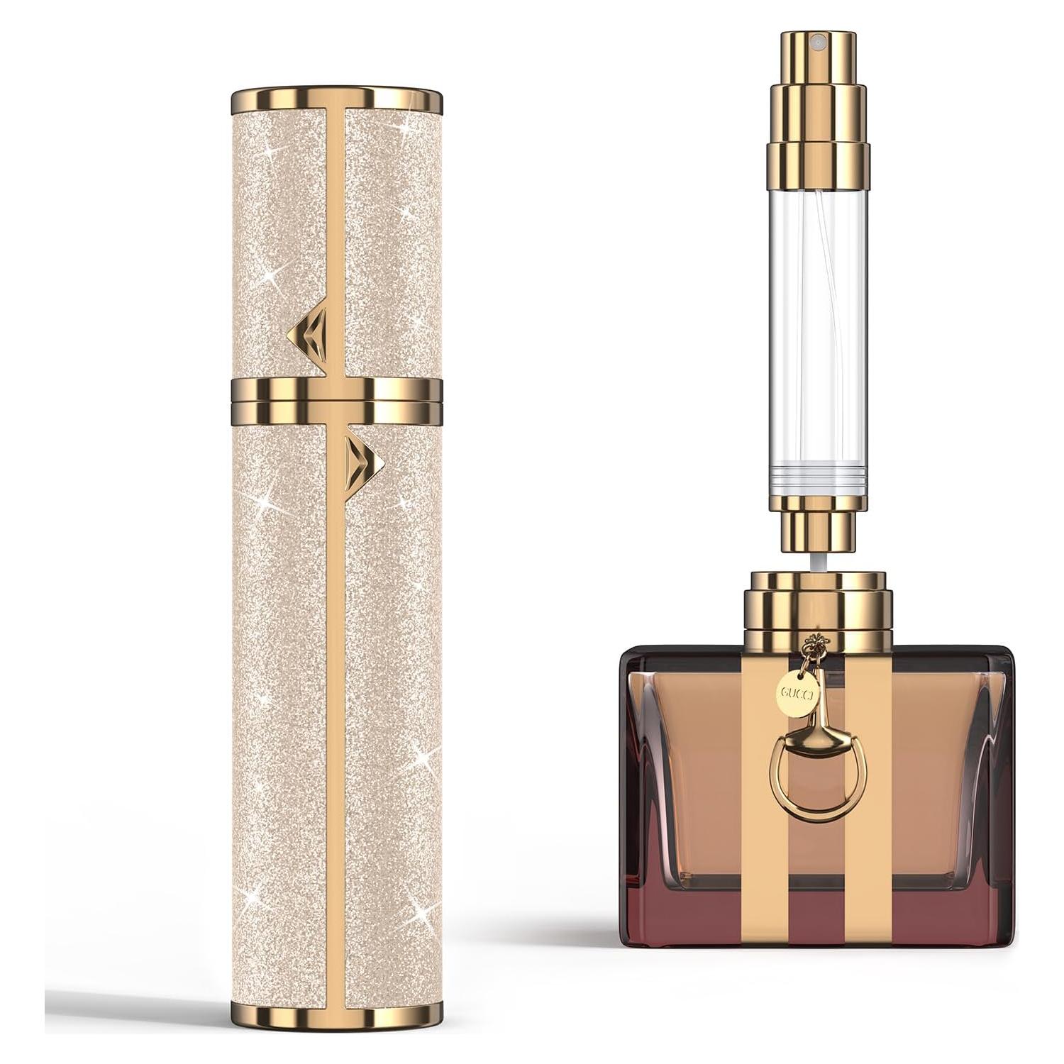 Botella de Perfume Rellenable FENHON 8ml Oro Portátil