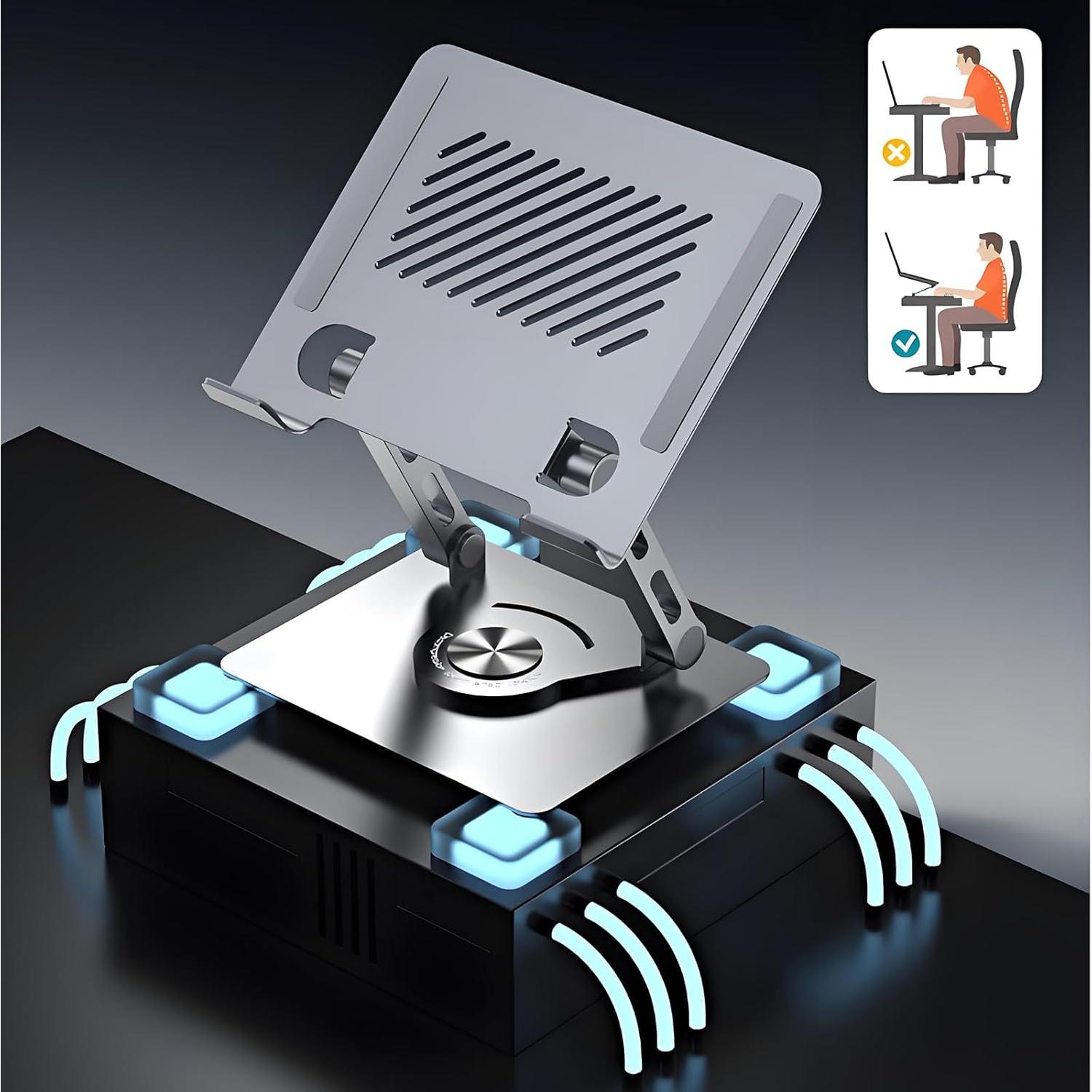 Soporte para Tableta Ajustable GuaziV 360° Plata para iPad