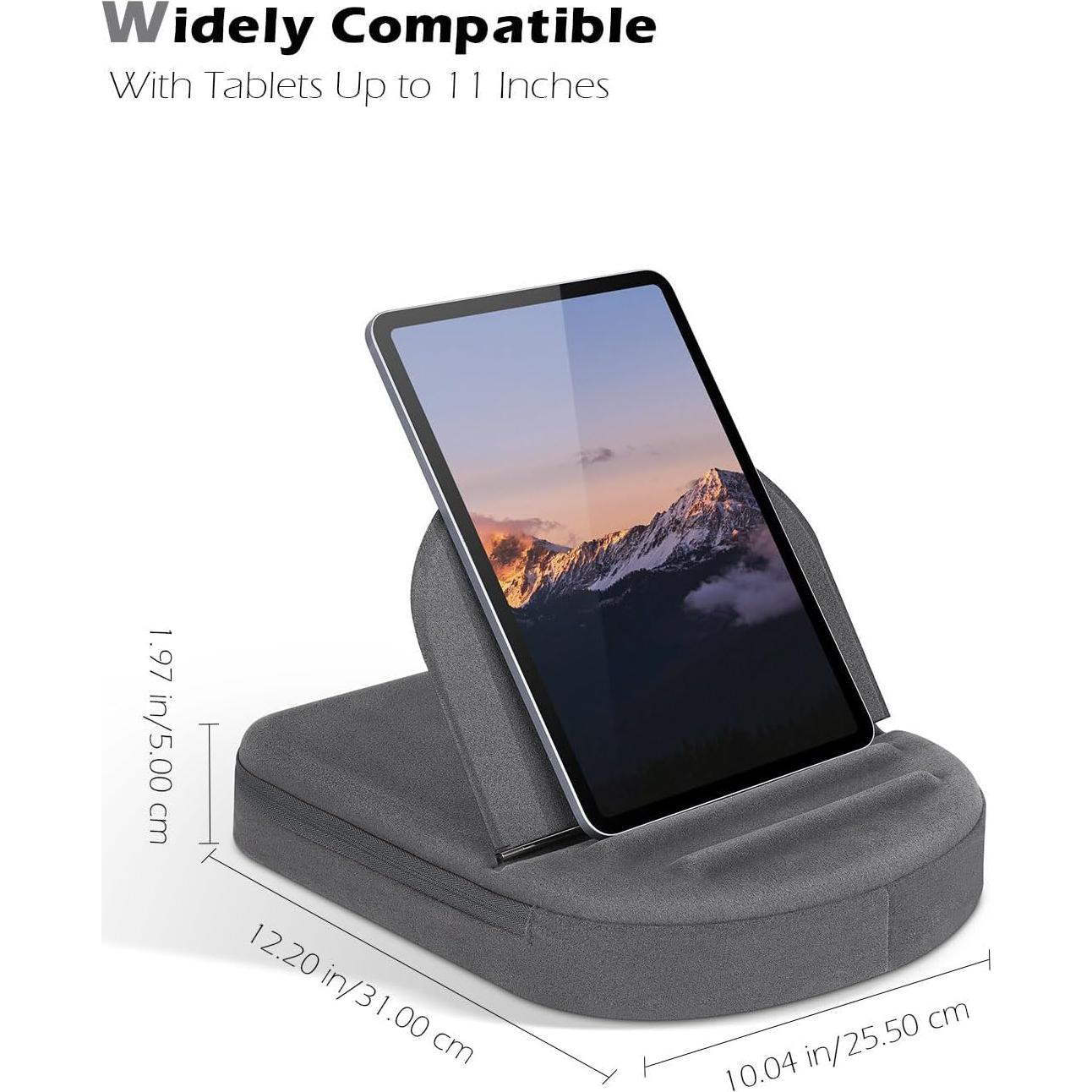 Soporte de Almohada para Tableta MoKo Gris - Ajustable 11"