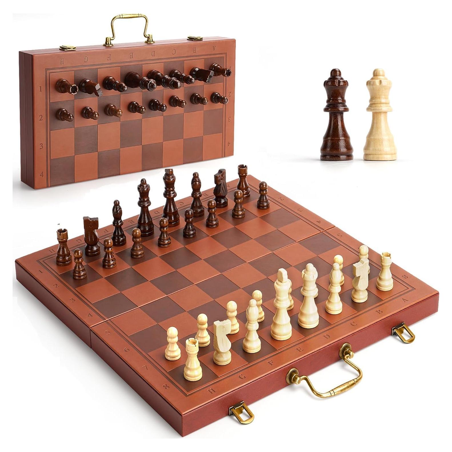 Juego de Ajedrez Magnético 39.4x19.8cm GLZM Plegable