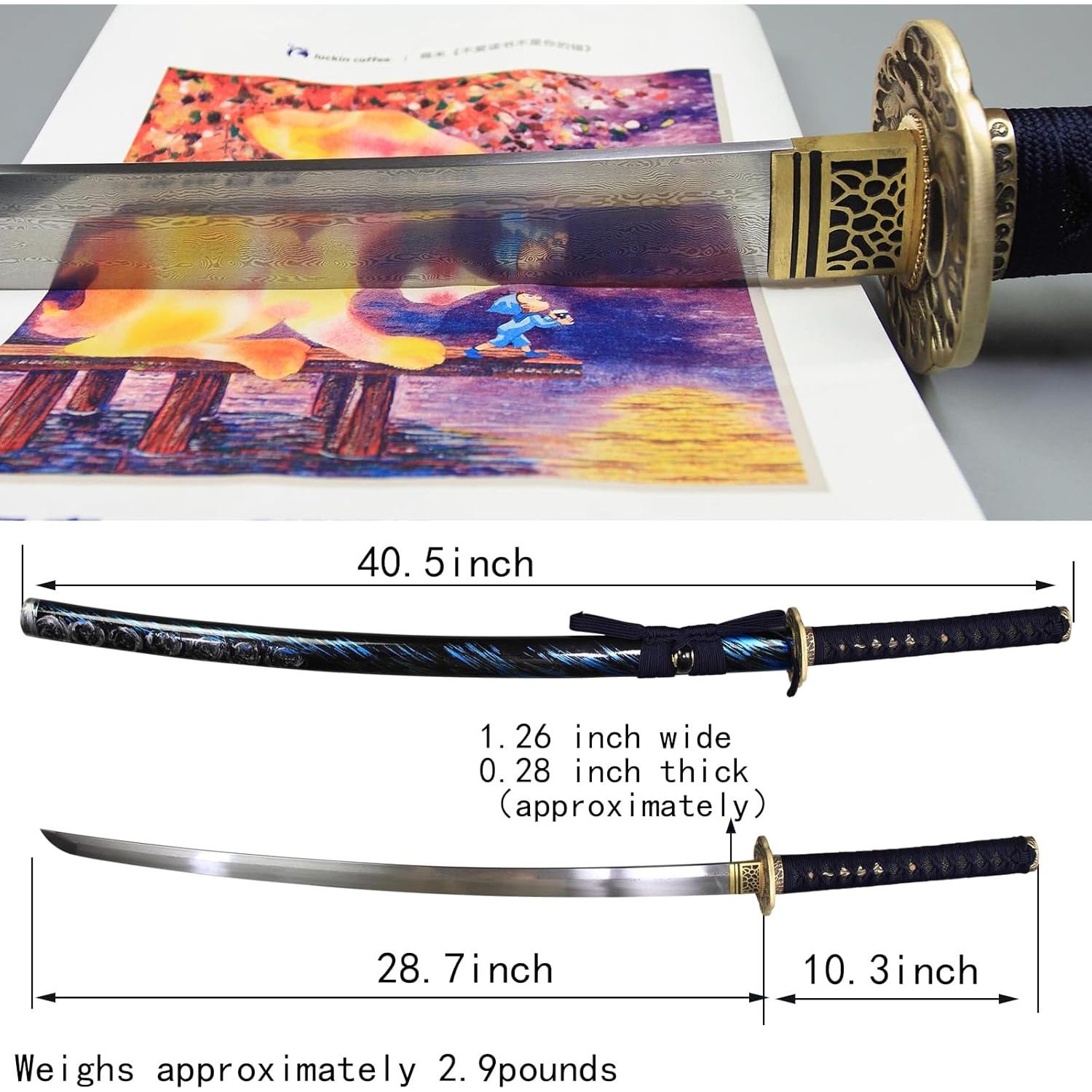 Katana Japonesa Shunansword Hecha a Mano 102.87 cm Afilada
