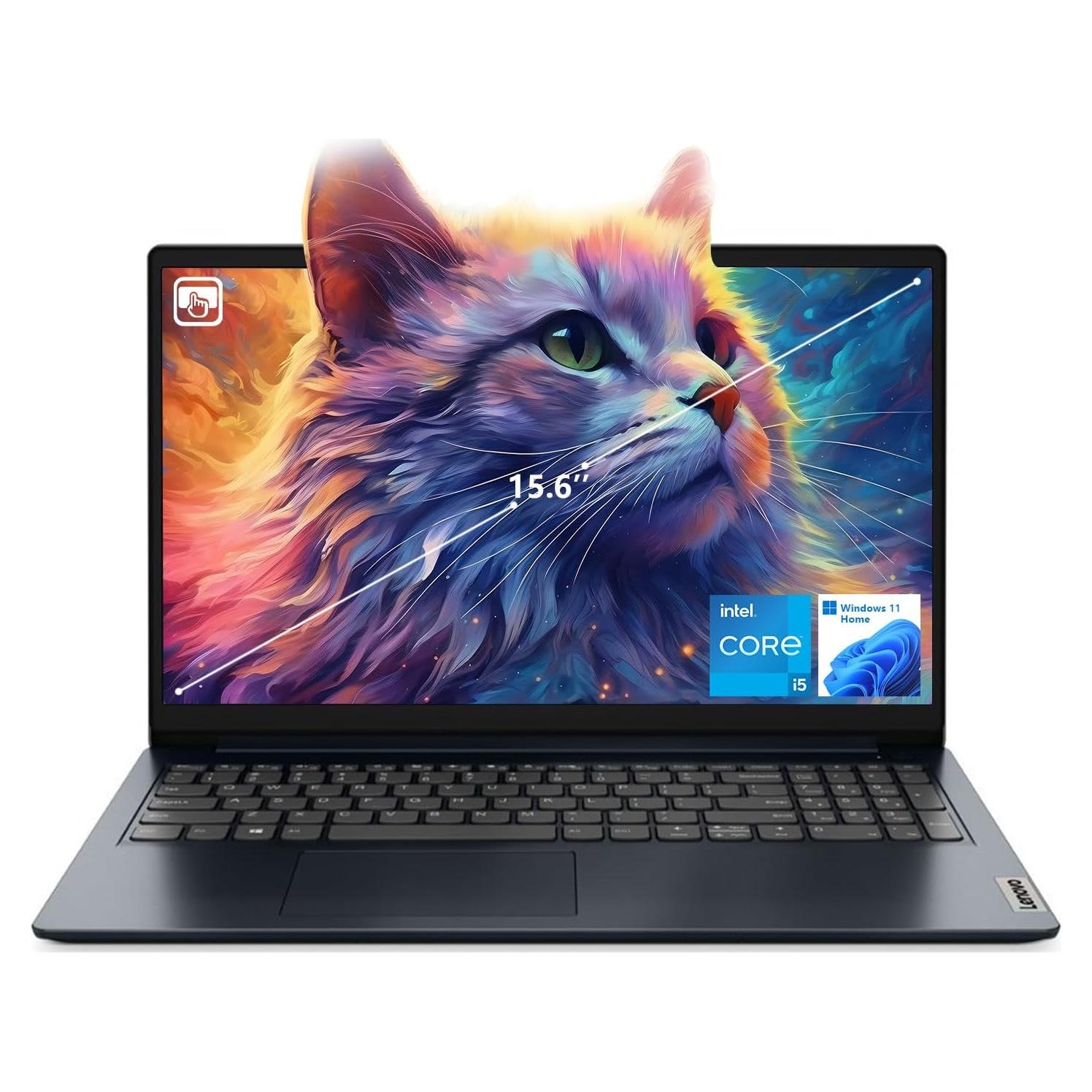 Laptop Lenovo IdeaPad 1i, 15.6" Táctil FHD, Intel i5, 24GB RAM, 1TB SSD, Azul