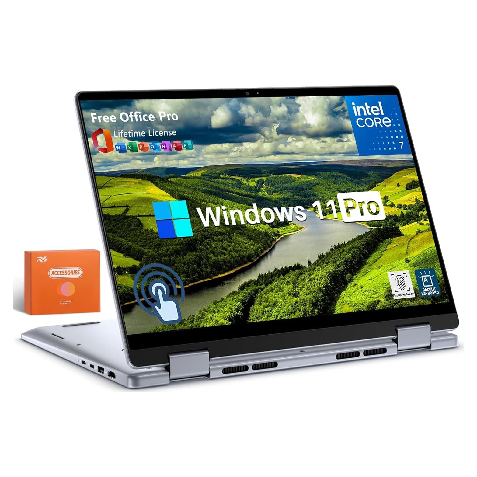 Laptop 2-en-1 Dell Inspiron 14, Core i7, 32GB RAM, 1TB SSD