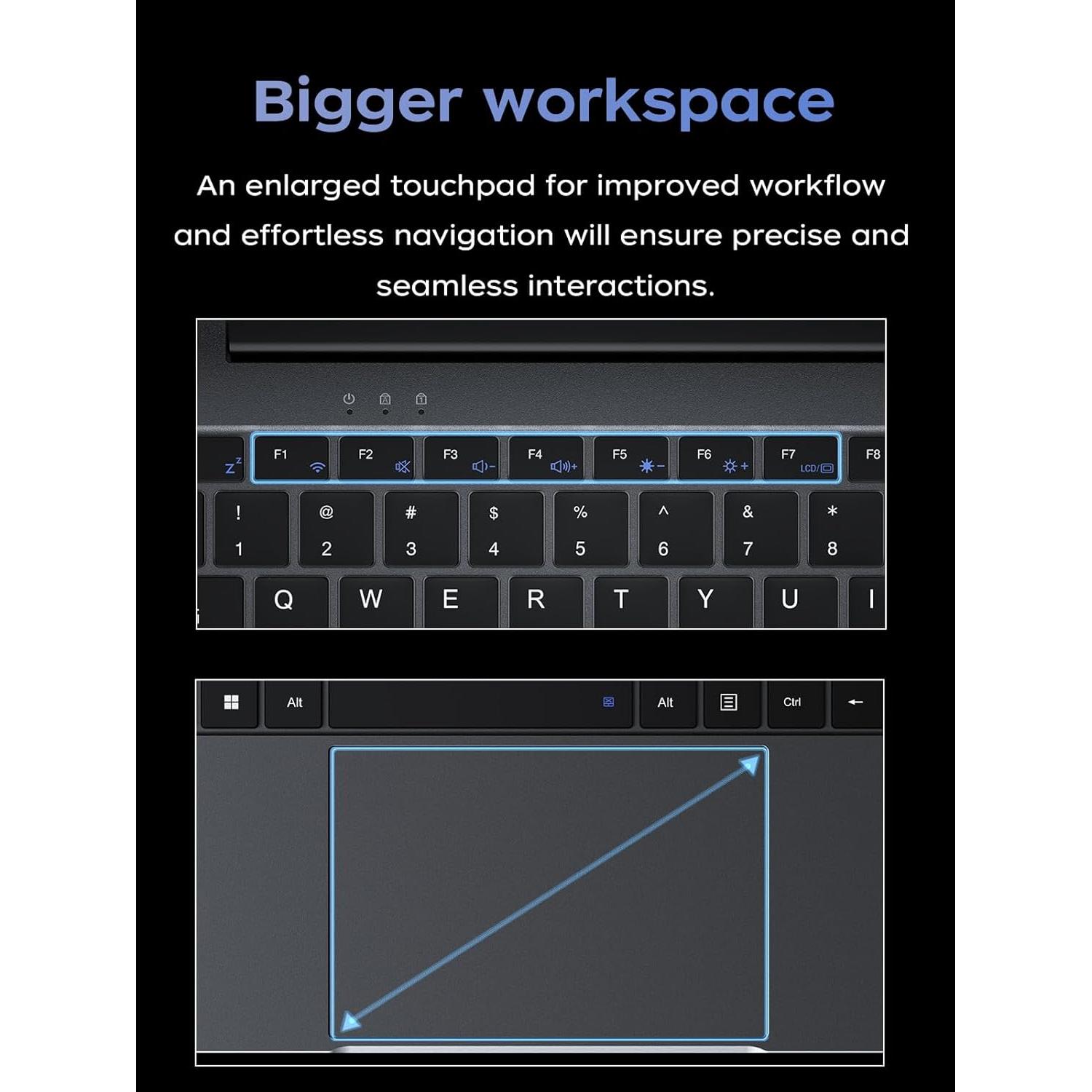 Laptop AOC TX15 15.6" FHD Intel N150 16GB RAM 512GB SSD