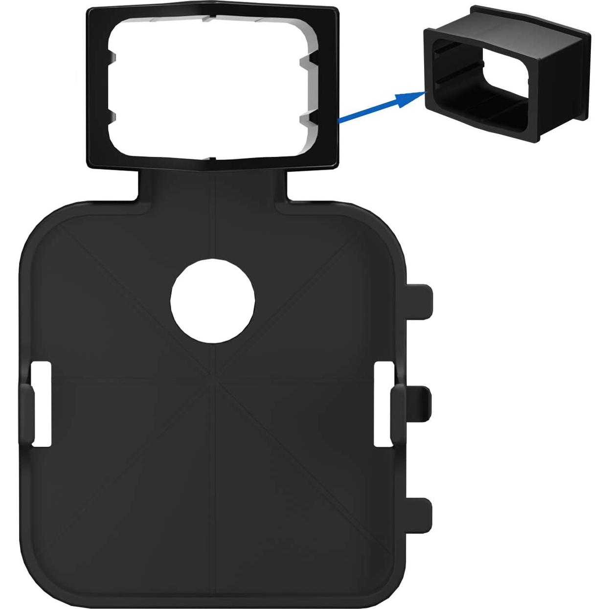 Outlet Wall Mount for Blink Sync Module 2,Simple Mount Bracket Holder for All-New Blink Outdoor and All-New Blink Indoor Home Security Camera with Easy Mount Short Cable（1Pack,Black）