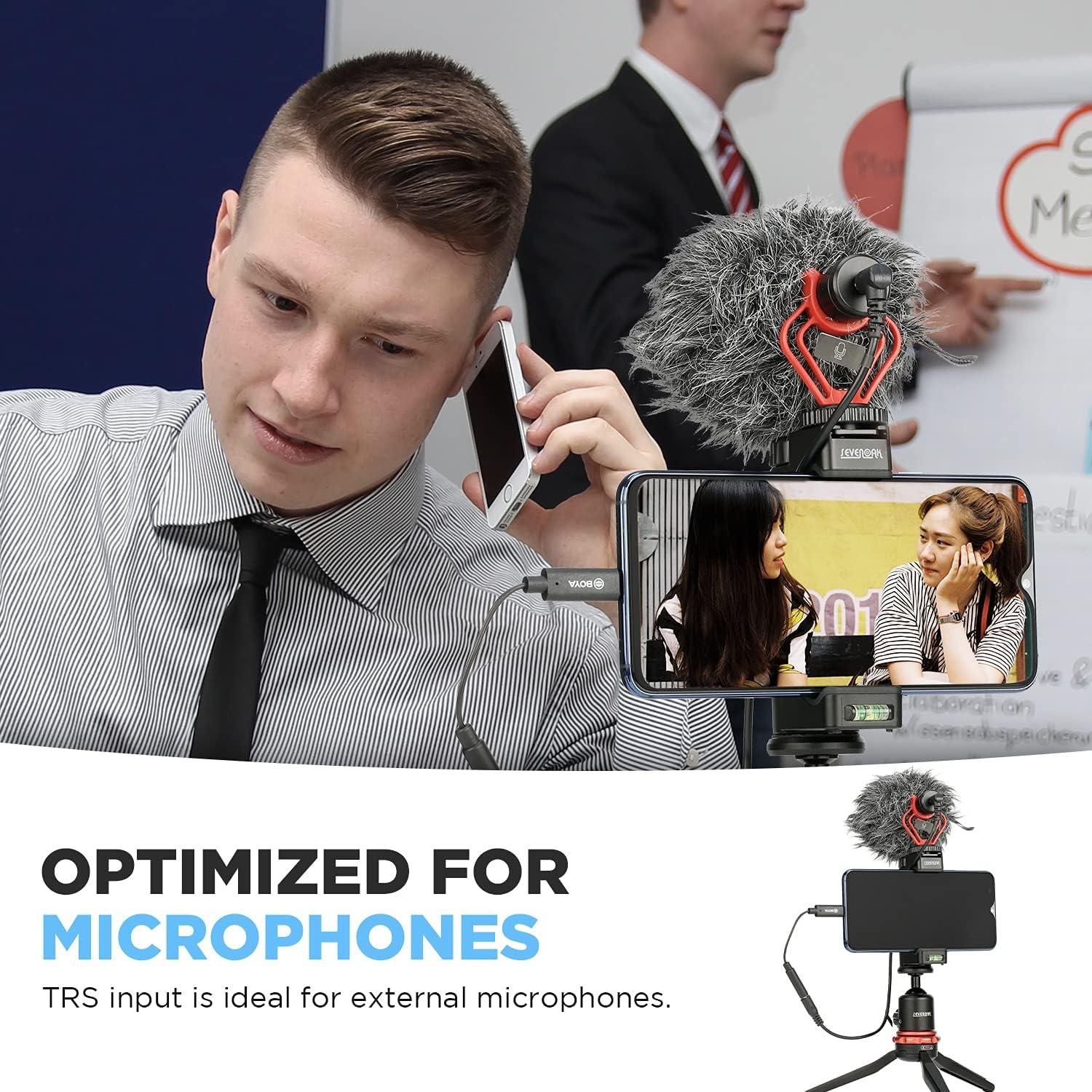 Adaptador USB-C a 3.5mm BOYA BY-K4 Bañado en Oro