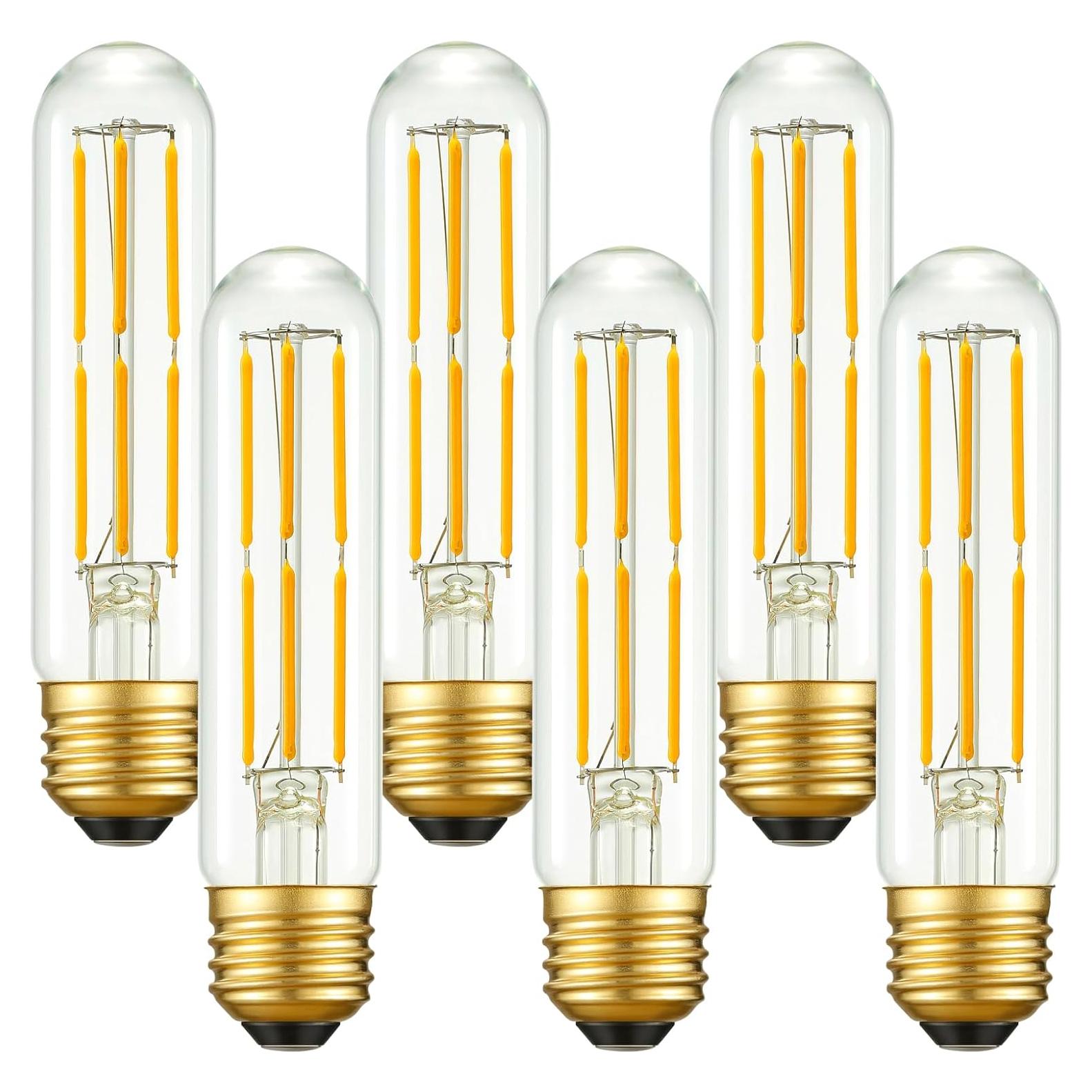 Bombilla LED T10 Arberlic 6W 600lm Regulable 2700K Paquete 6