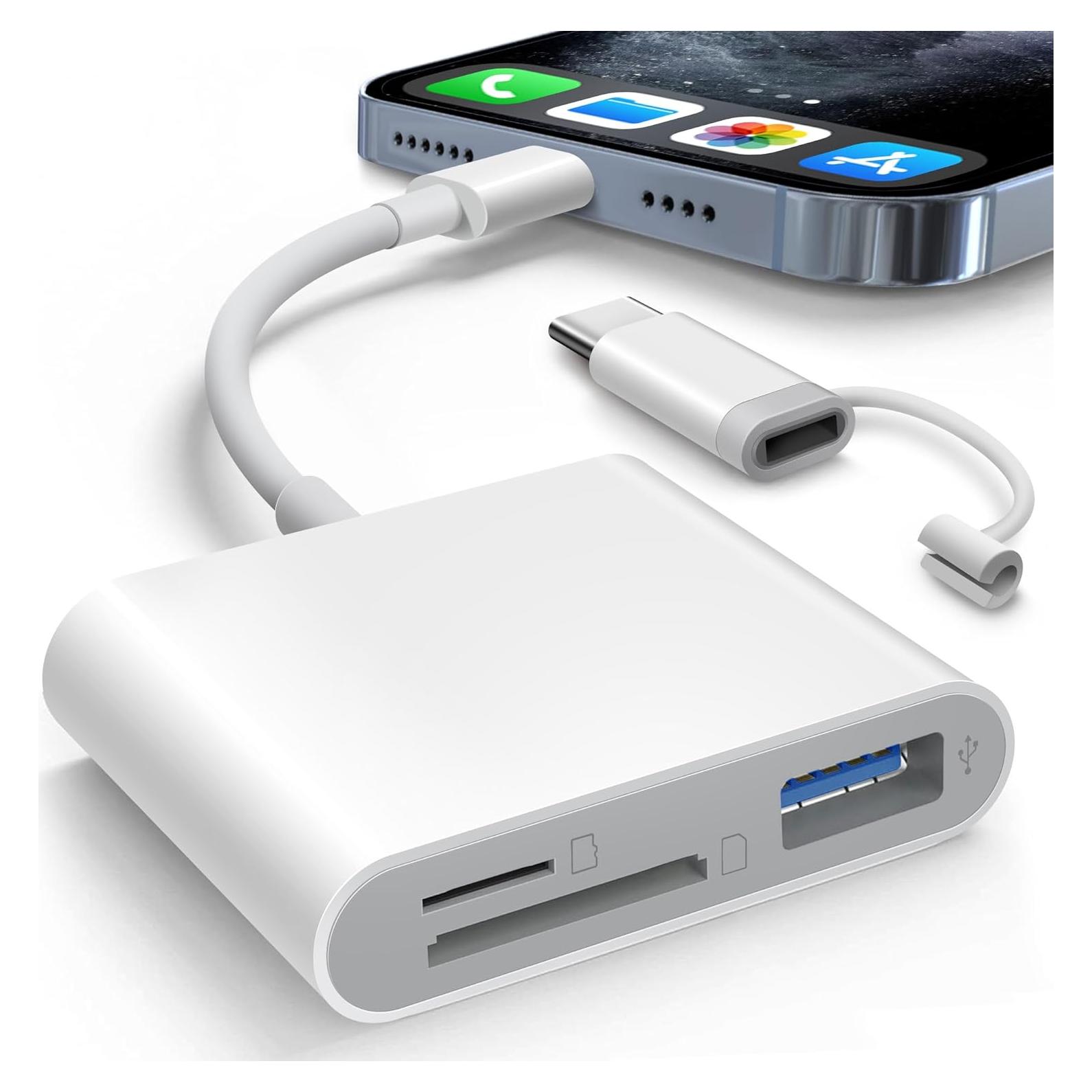 Lector de Tarjetas SD AkHolz para iPhone y iPad USB-C