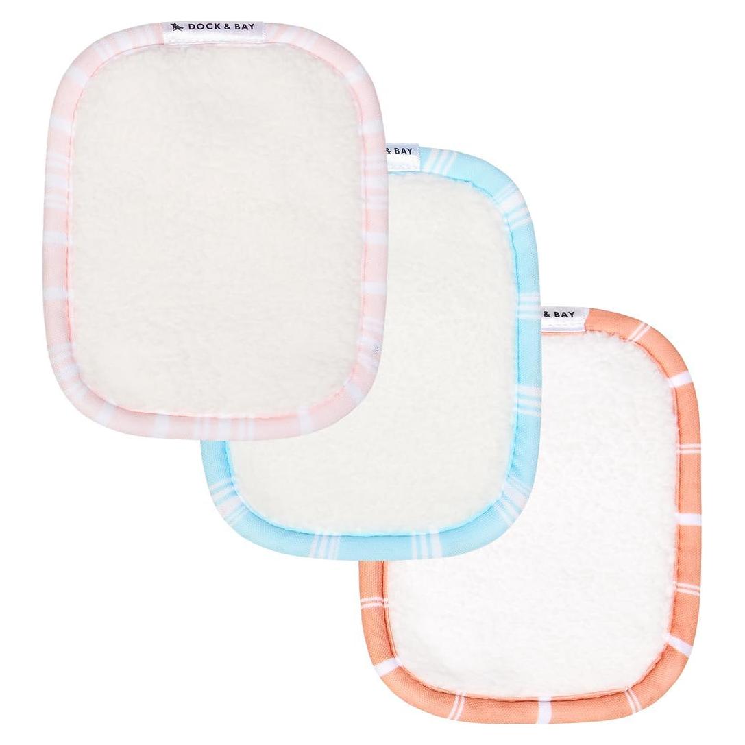 Almohadillas de Maquillaje Reutilizables Dock & Bay - Ultra Suaves - 3 Piezas