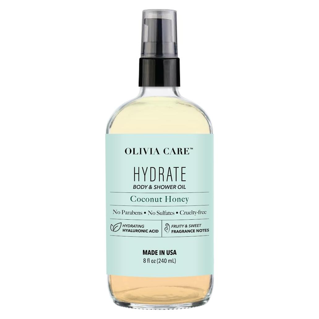 Aceite Corporal Olivia Care Vegano Miel de Coco 181g Hidratante
