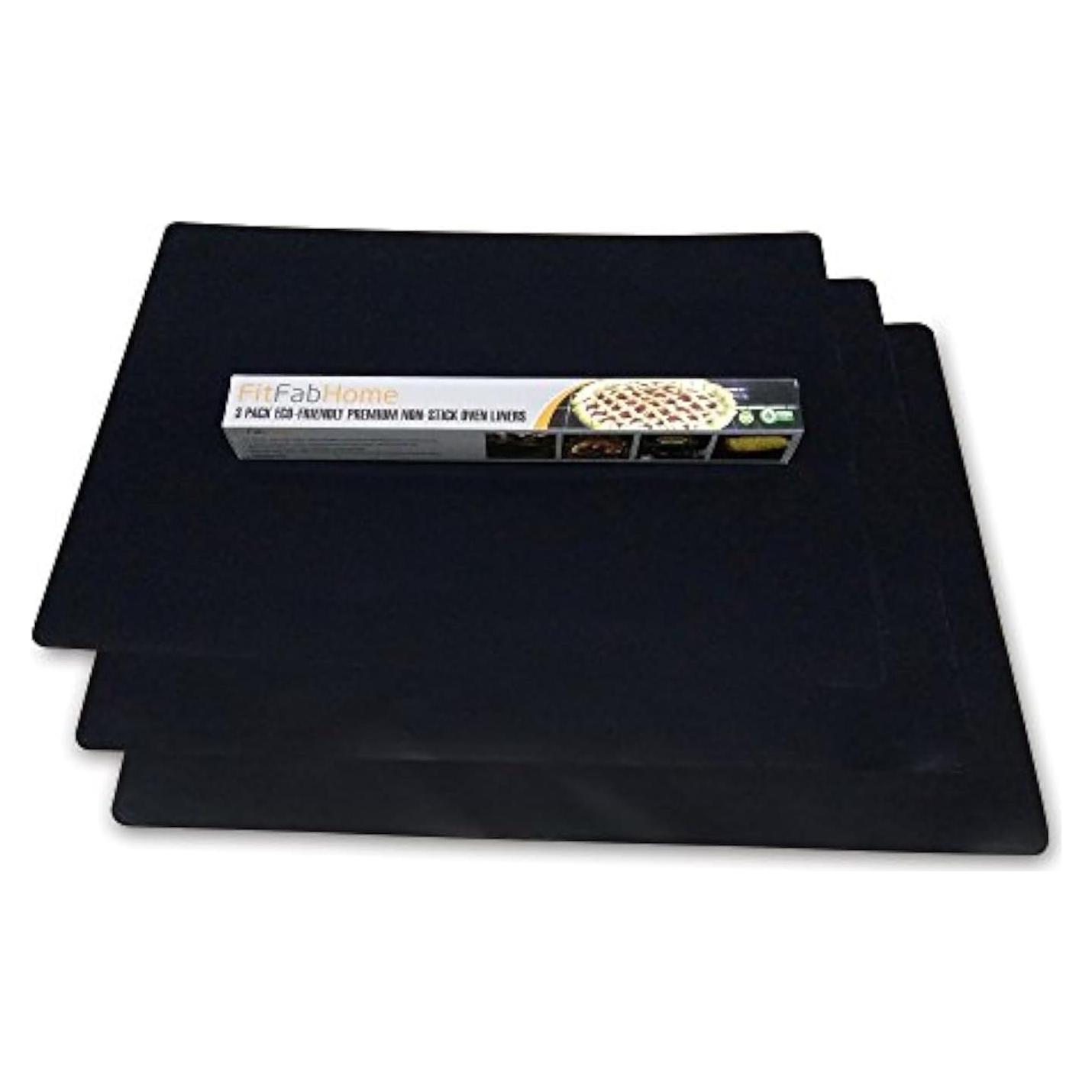 Paquete de 3 alfombrillas para horno FitFabHome 40x58 cm