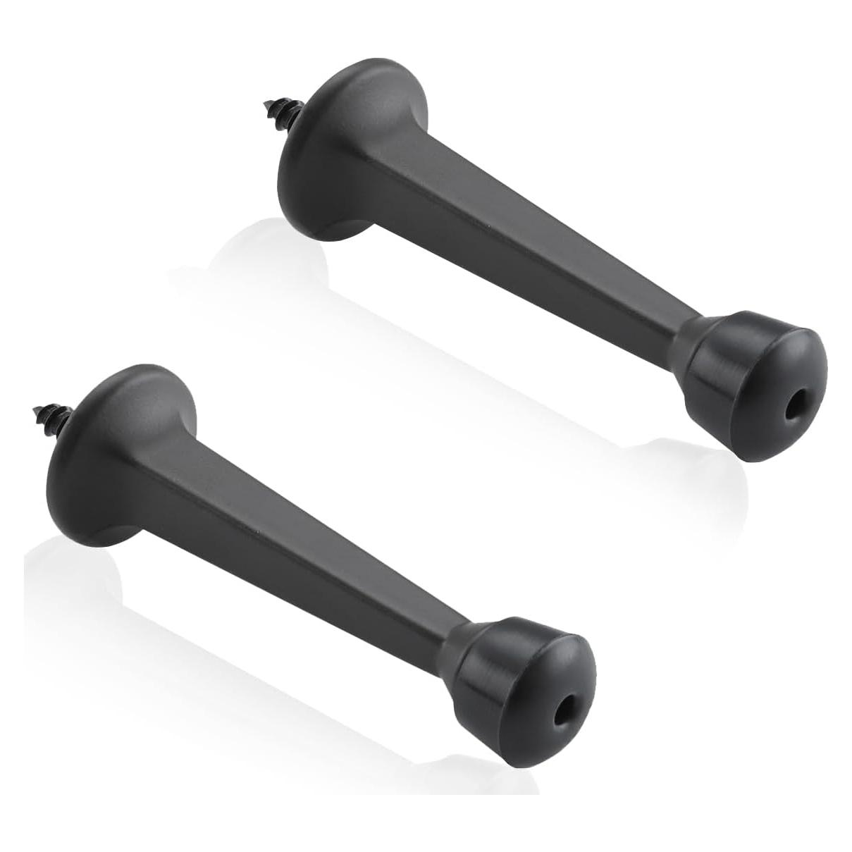 Parada de Puerta Rígida Sólida Home Master 2 Paquete Negro Mate