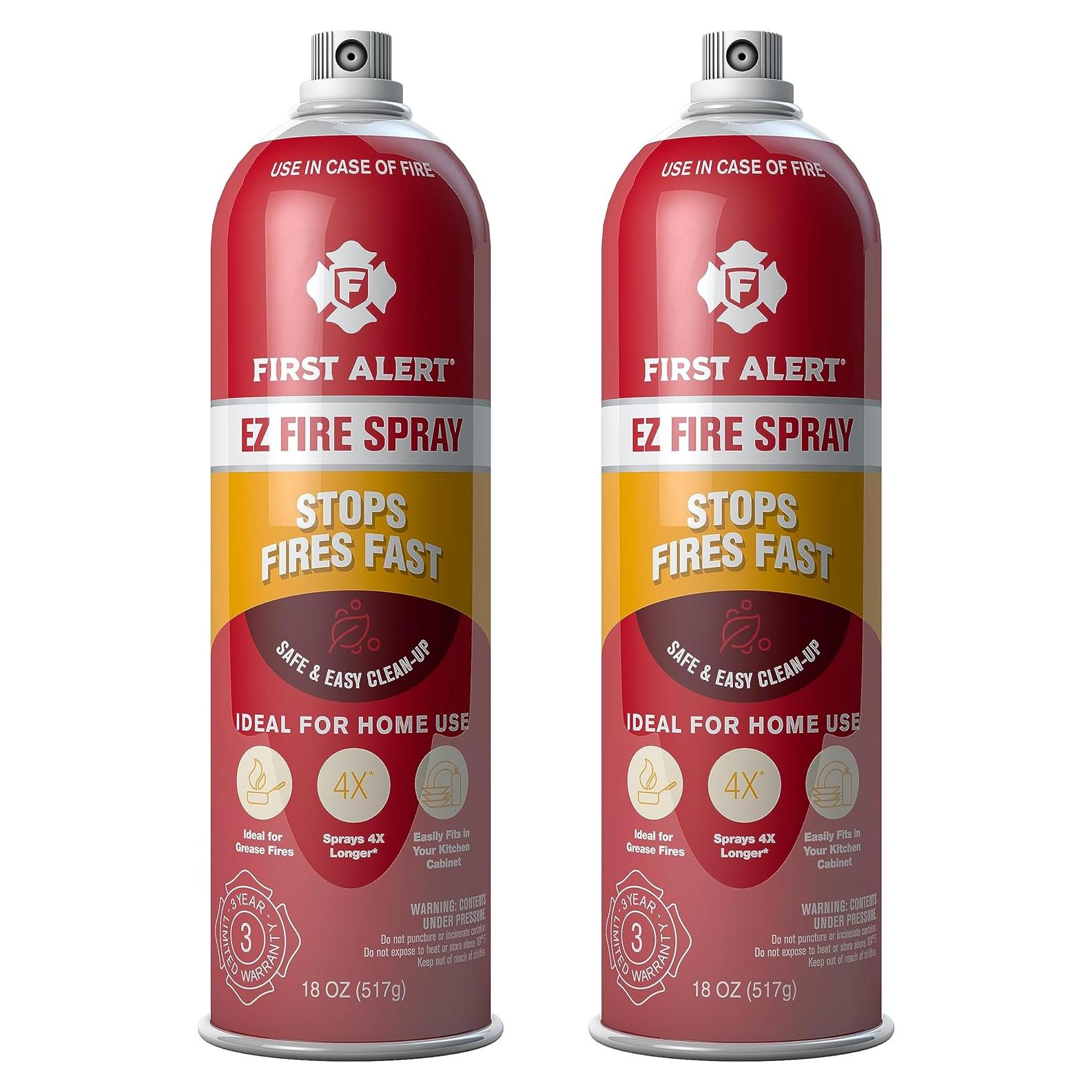 Spray Extintor de Fuego EZ Primera Alerta, Paquete de 2, 0.91 kg