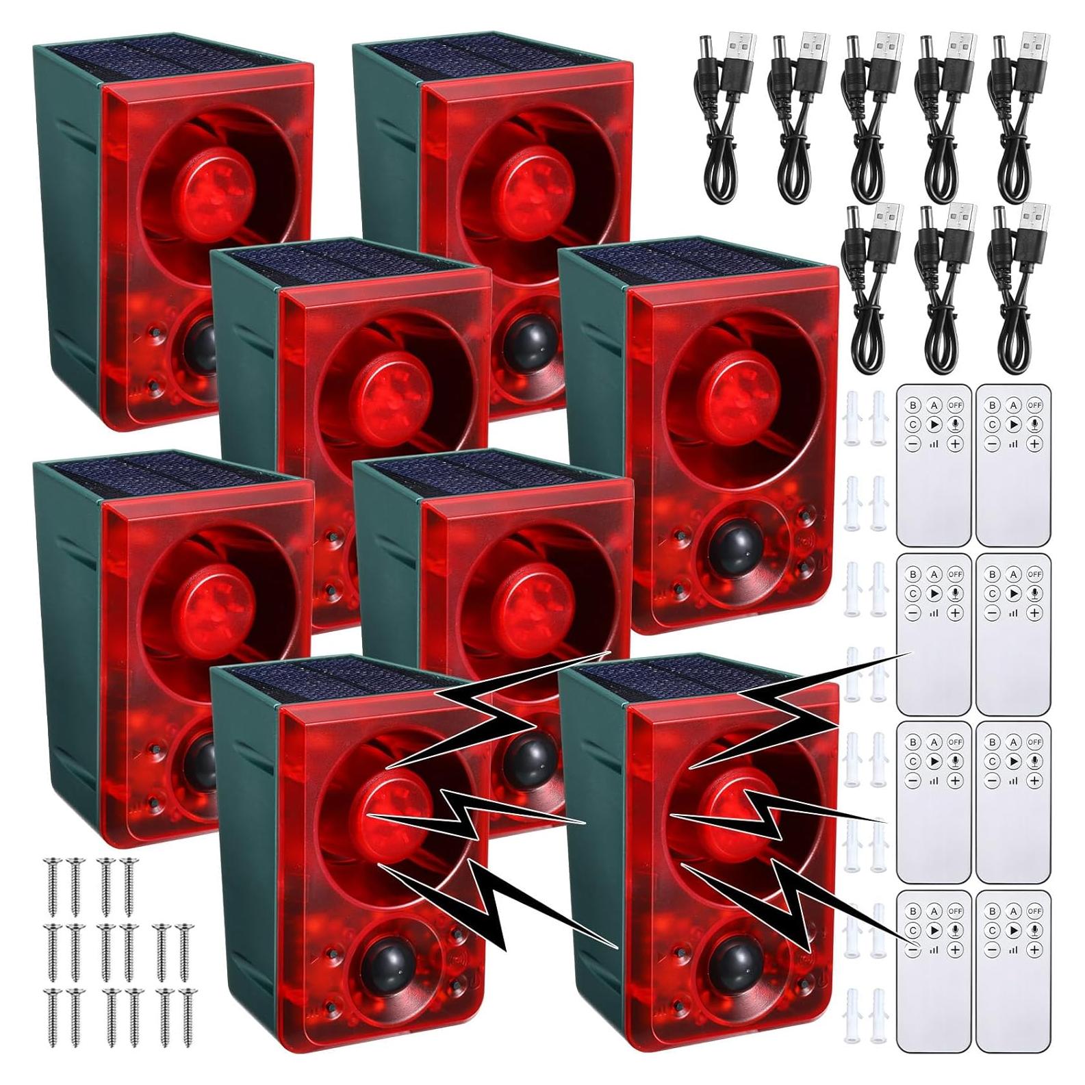 Alarmas de Movimiento Solar Qualirey 2 Pcs con Control Remoto