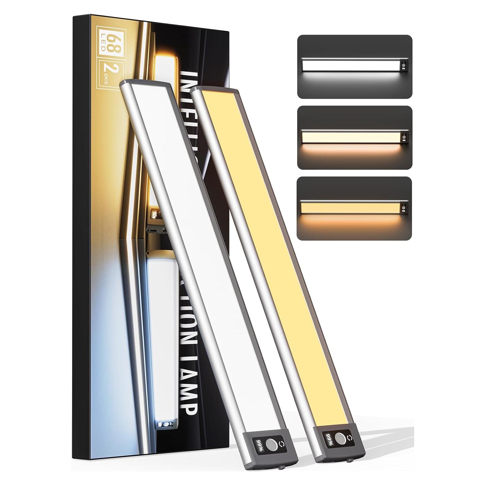 Luz Bajo Gabinete YIGER LED 25.4cm Inalámbrica con Sensor