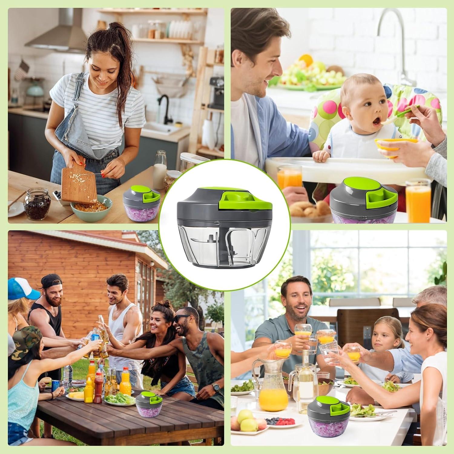 Procesador de Alimentos Manual MAMICOOKER 500ml Picador de Verduras