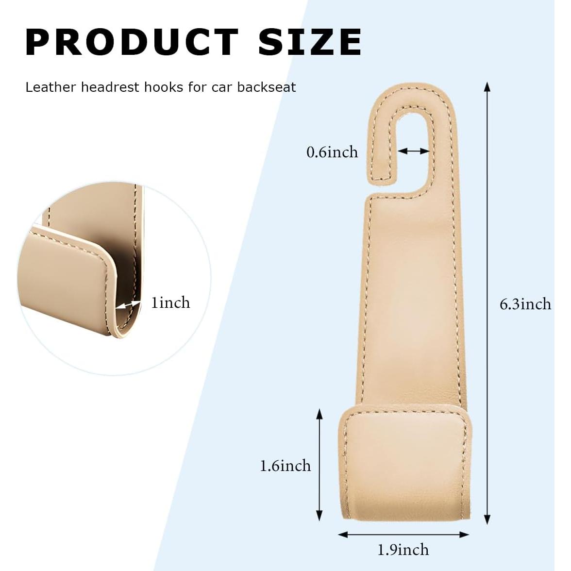 Gancho para Reposacabezas FSTURIOS Beige - Organizador Universal