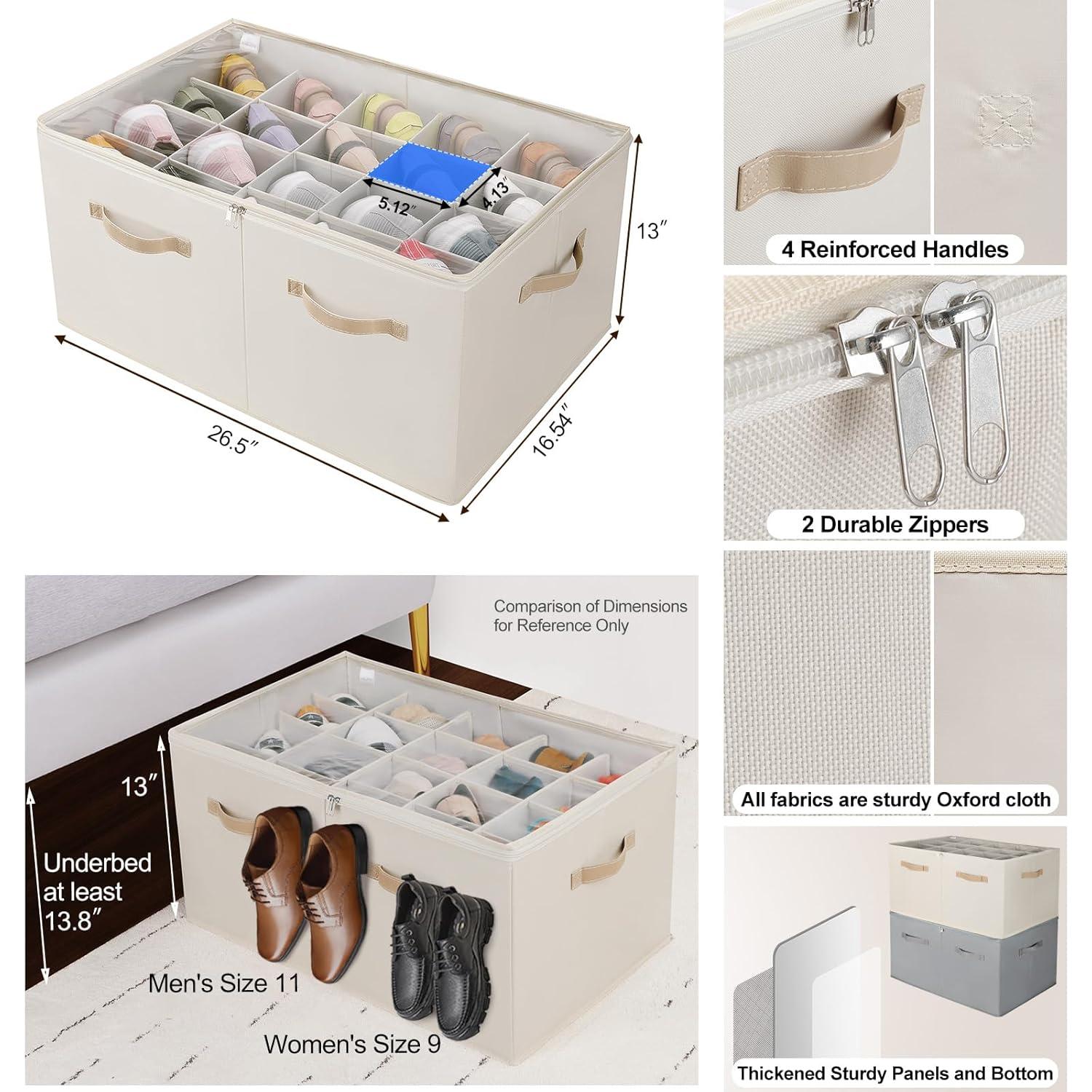 Organizador de Zapatos TOPIA HOME Beige Extra Grande 20 Pares