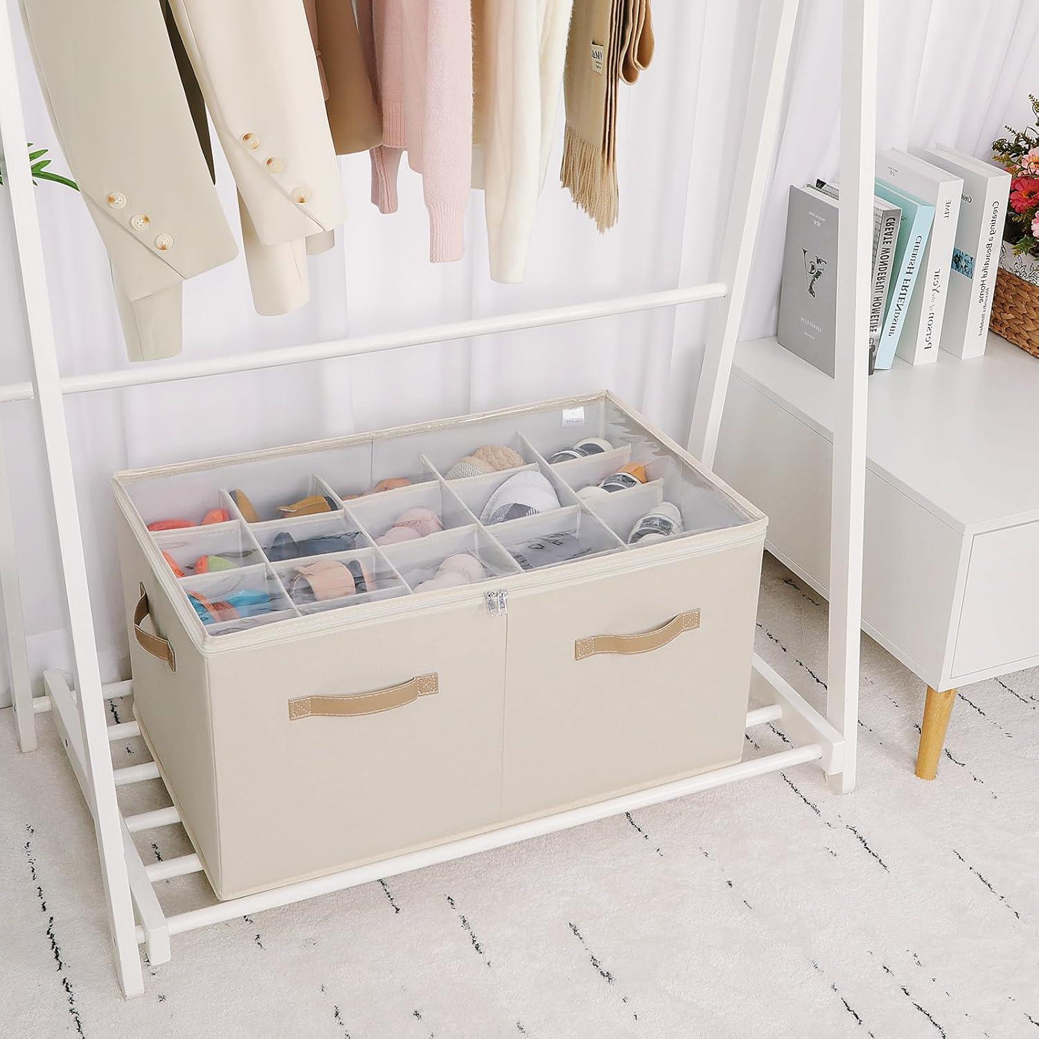 Organizador de Zapatos TOPIA HOME Beige Extra Grande 20 Pares