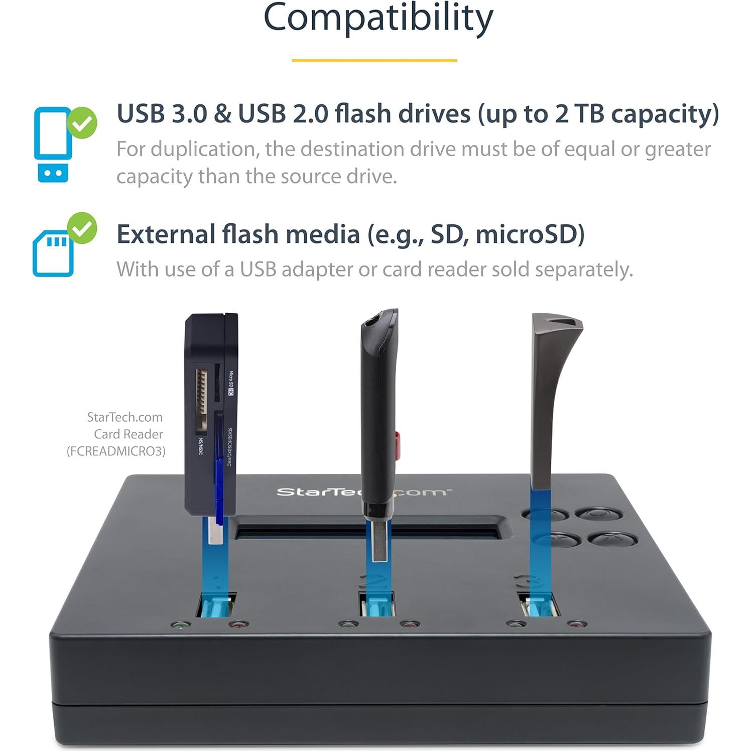 Duplicadora de Unidades USB y HDD/SSD StarTech SDOCK2U313R