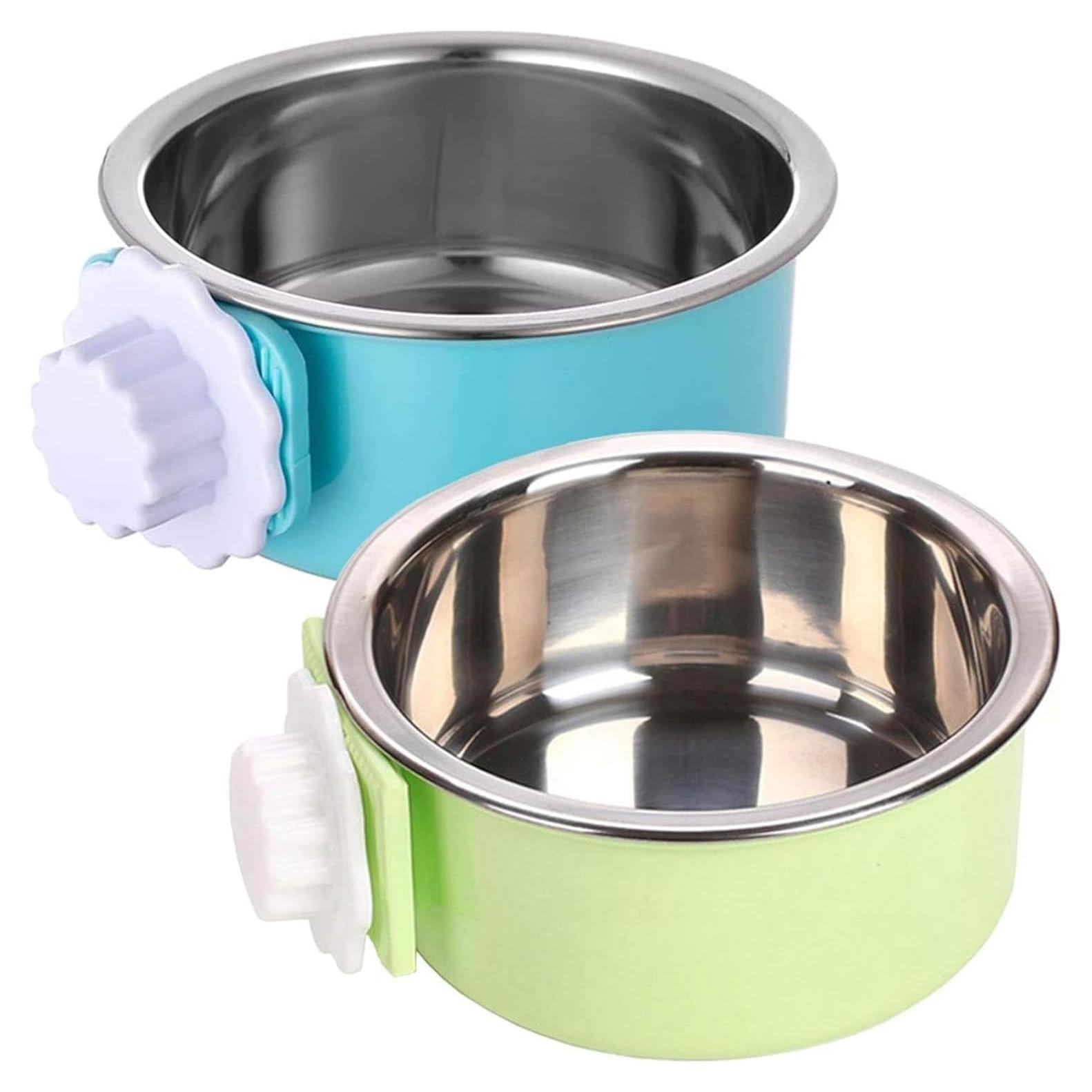 Tazón colgante para perros Kathson 2 piezas acero inoxidable