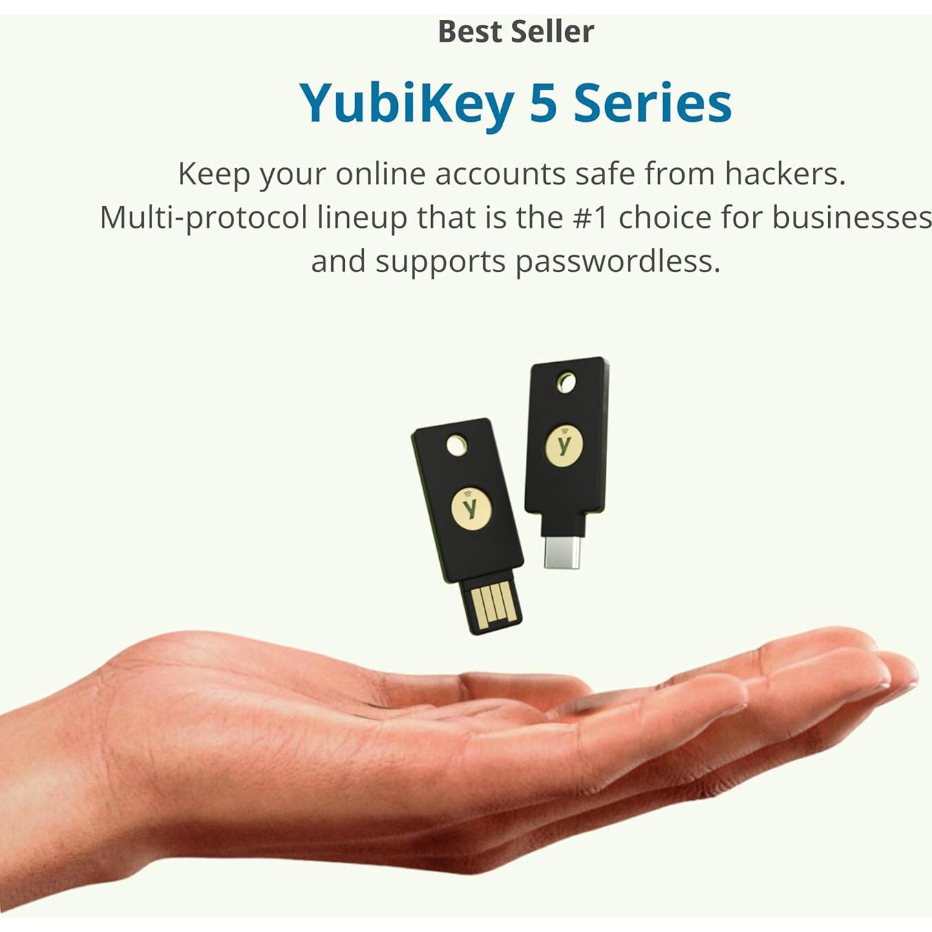 YubiKey 5C - Llave de Seguridad USB-C para Autenticación
