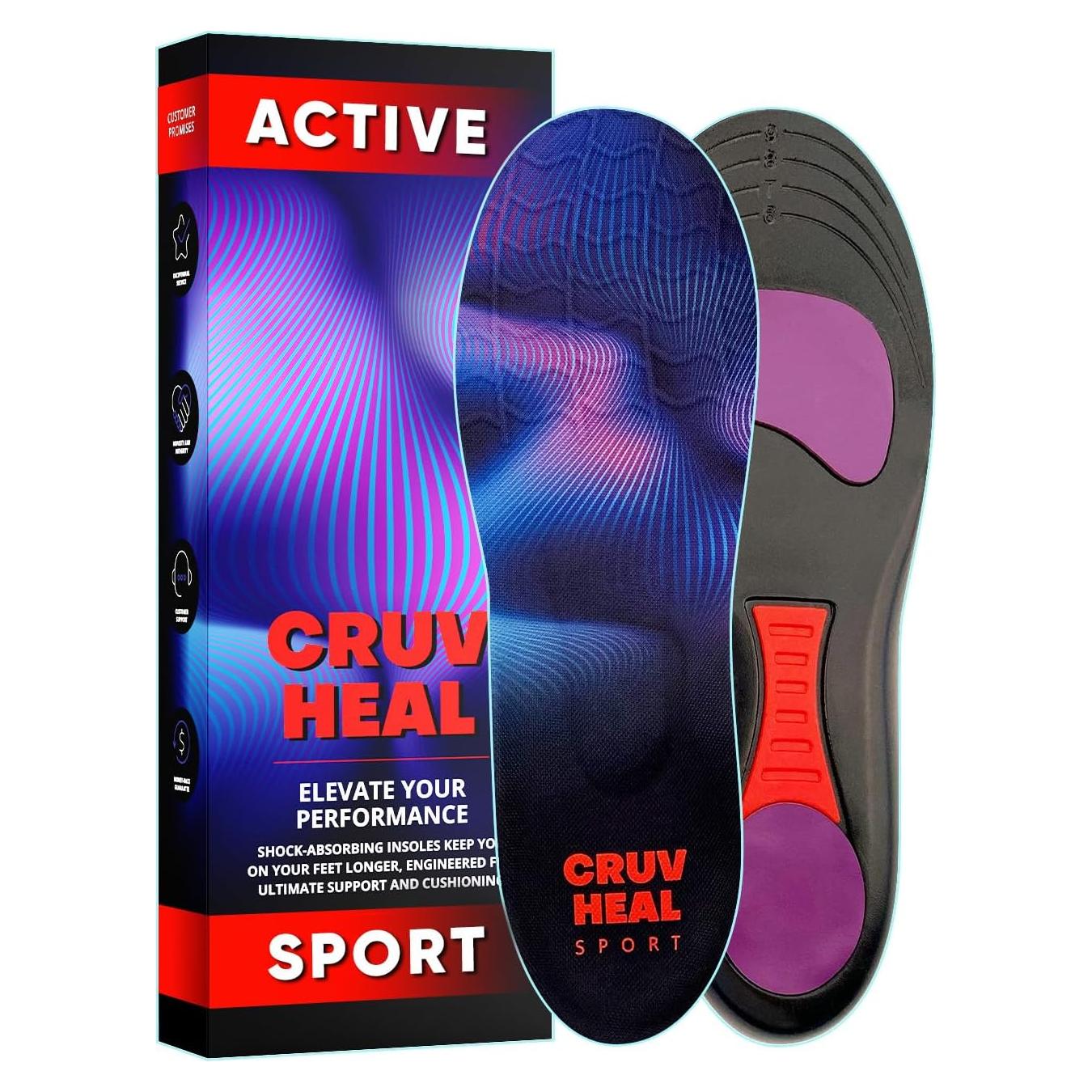 Plantillas Deportivas CRUVHEAL con Amortiguación - Talla S