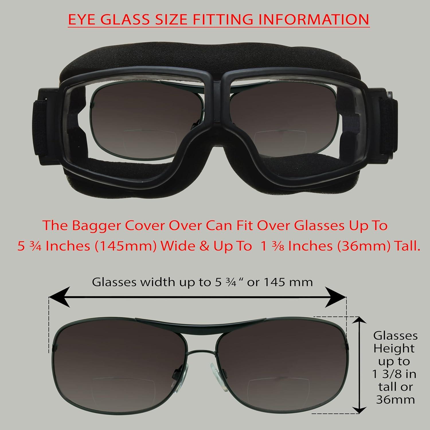 Gafas sobre gafas Bikershades con lentes de policarbonato UV400