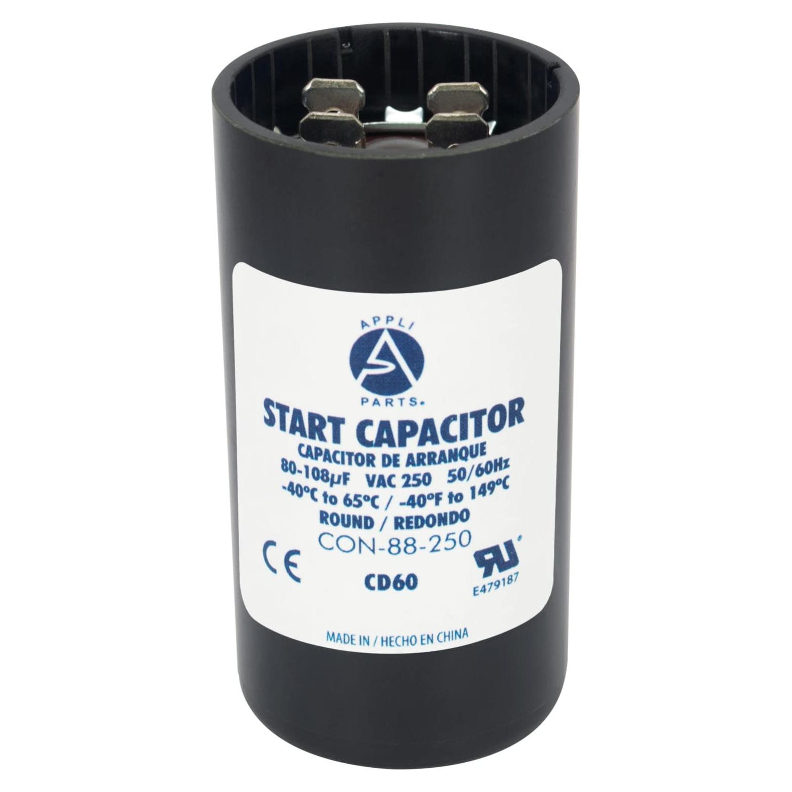 Capacitor de Arranque Appli Parts 80-108 Mfd 250 VAC Universal