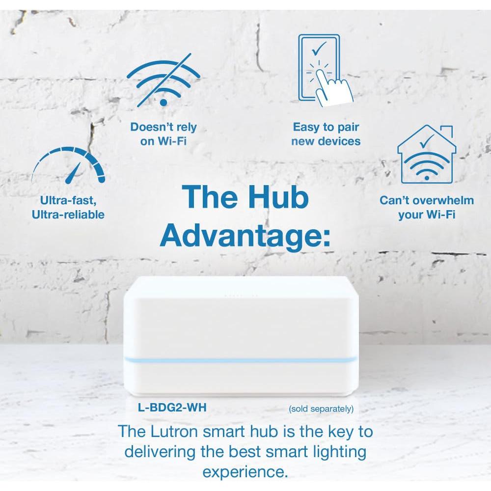 Interruptor Regulador Inteligente Lutron Diva Caséta Negro