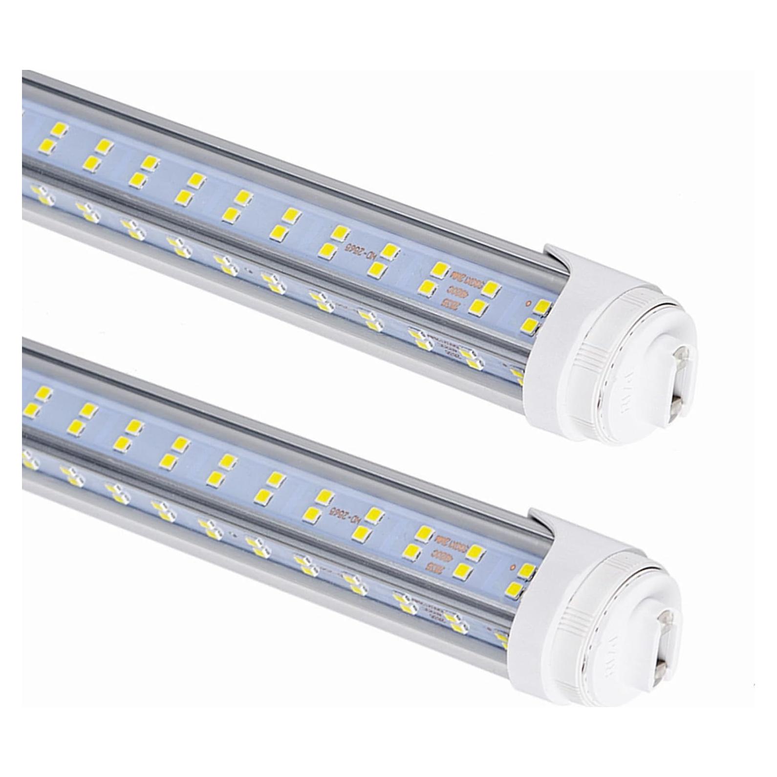 10 Pcs Tubos LED 8ft R17D 5000K 19000LM Ahorro Energía
