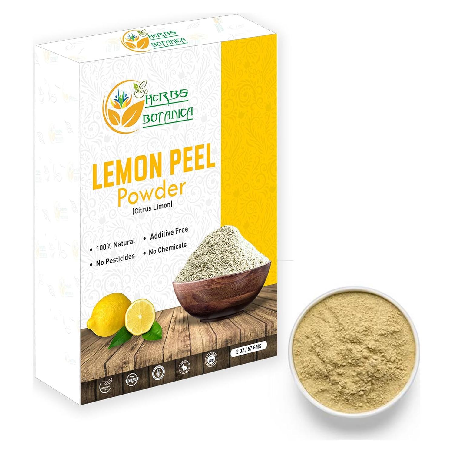 Polvo de Cáscara de Limón Orgánico 56.7 g - Herbs Botanica