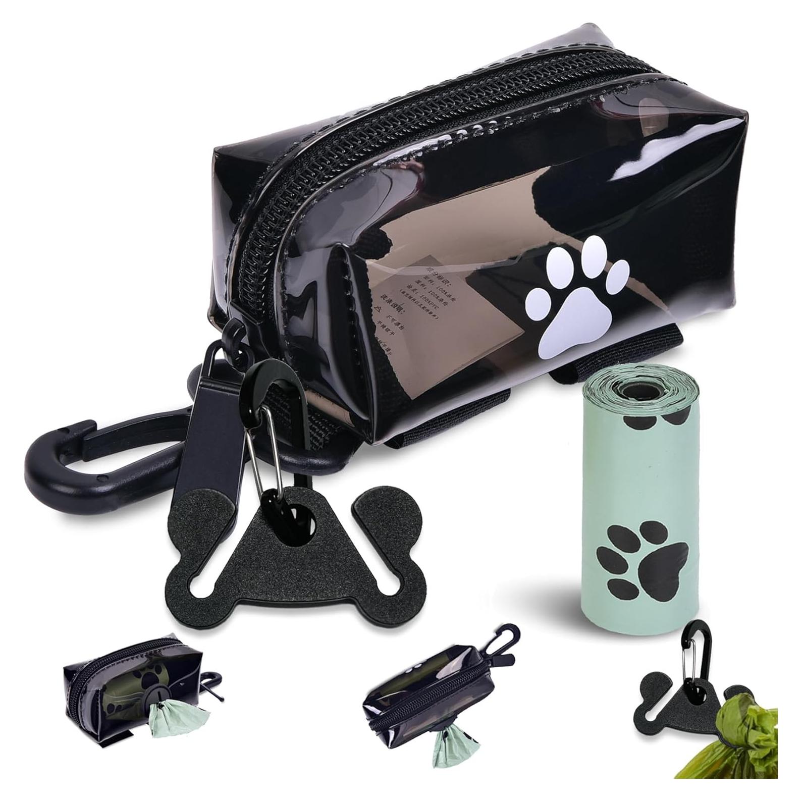 Dispensador de bolsas para caca de perro Hilihali con soporte