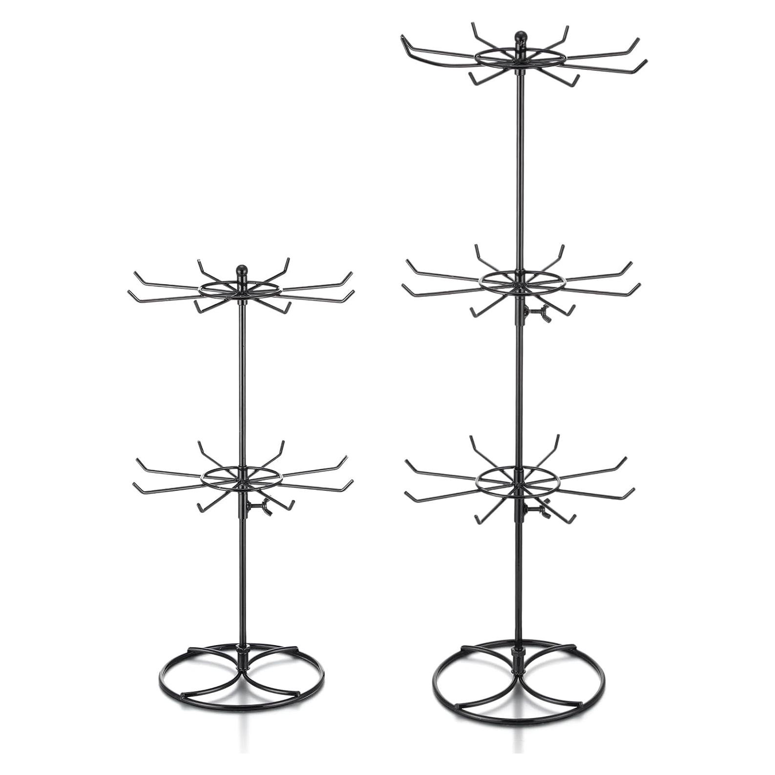 Soporte de Exhibición Rotativo Tandefio 2 Niveles y 3 Niveles