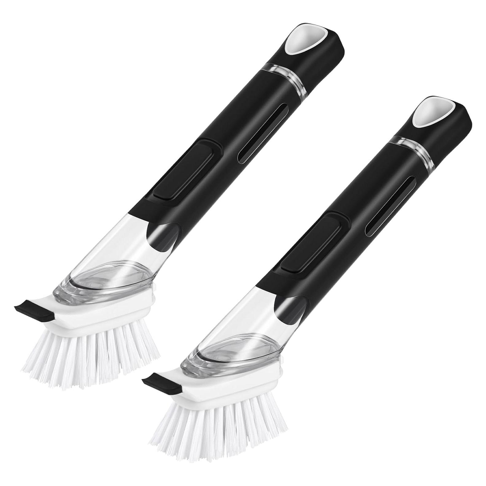 Cepillos de Platos SUBEKYU con Dispensador de Jabón 2P Negro