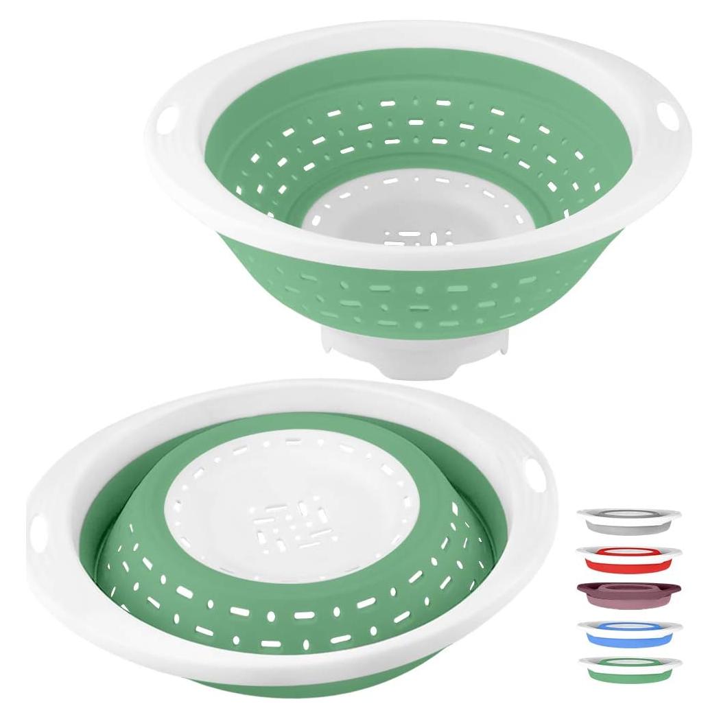 Colador Plegable QiMH 5 Cuartos Verde Hierba Libre BPA