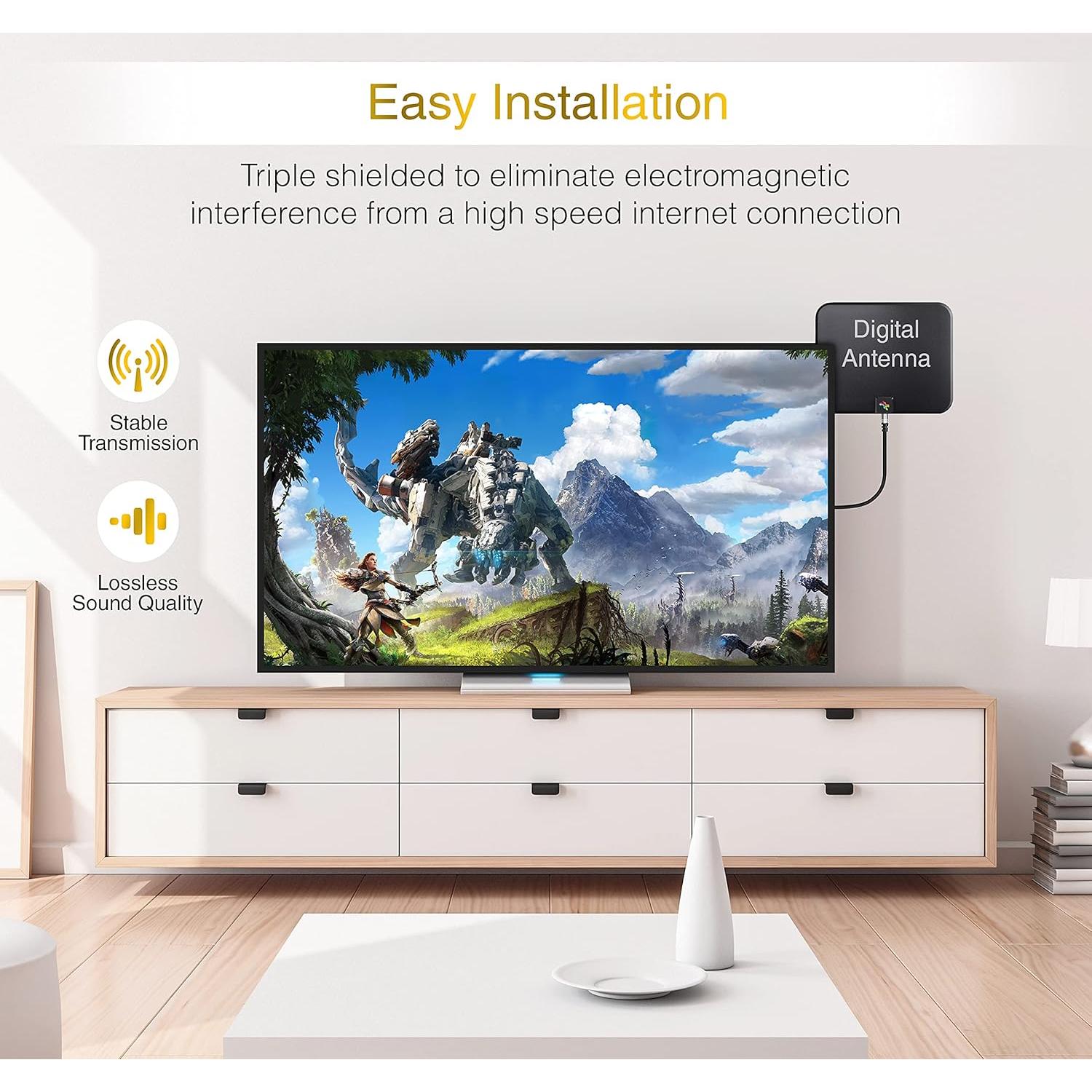 Cable Coaxial Digital BlueRigger RG6 0.91m Triple Blindaje