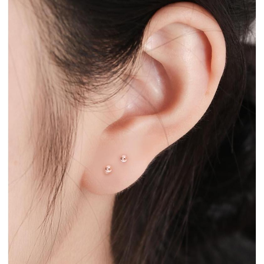 Pendientes de plástico Formulen 200 piezas hipoalergénicos 3 mm