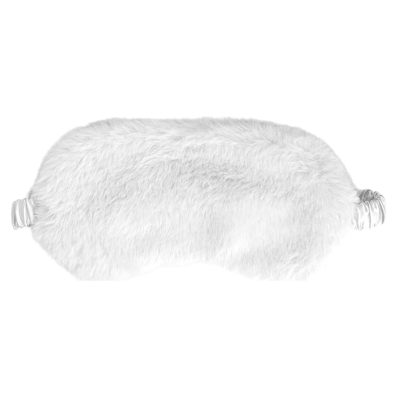 Máscara de Sueño de Peluche Beige JHFGJGH Ajustable 21x10cm