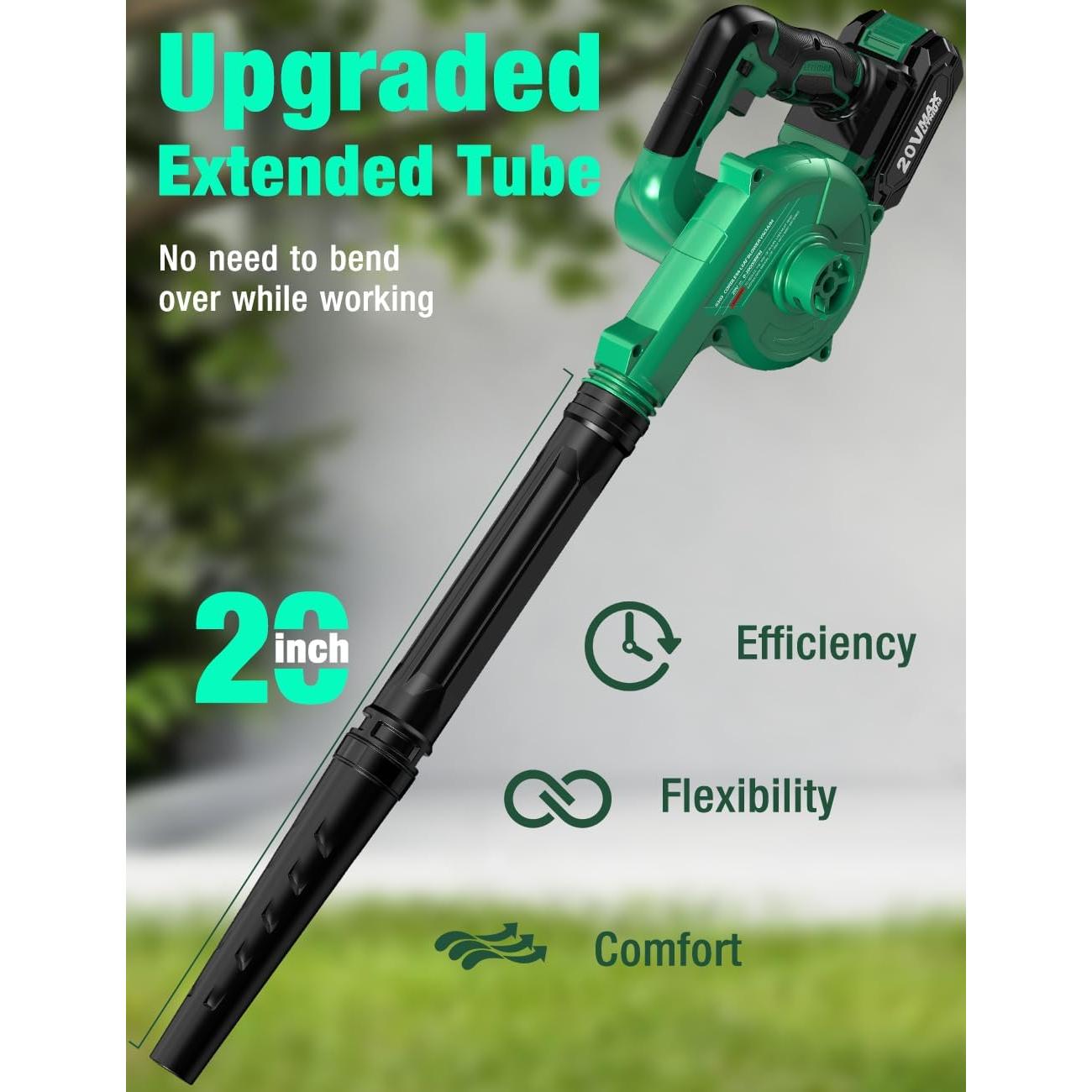 Aspiradora de Hojas KIMO Inalámbrica 4 en 1 20000RPM