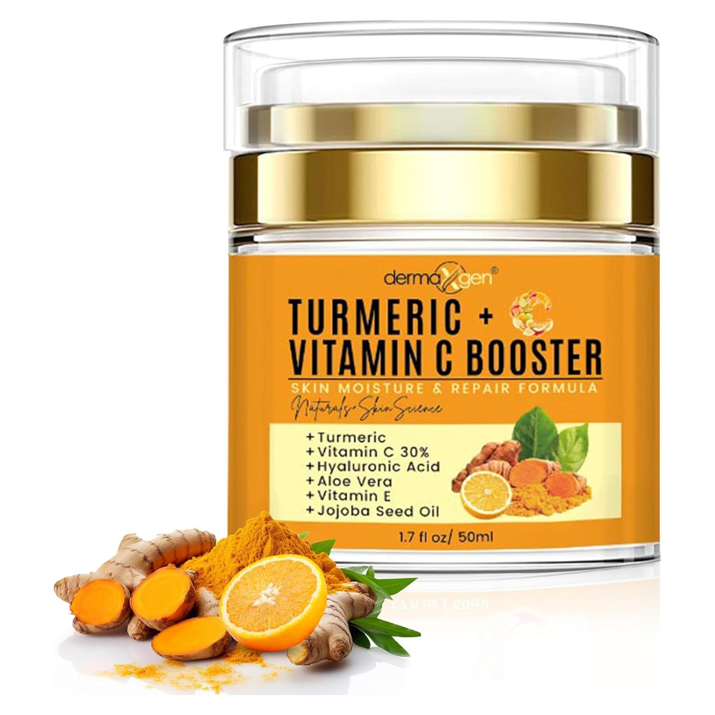 Crema Facial de Cúrcuma Naturals+SkinScience 50ml - Vitamina C 30%