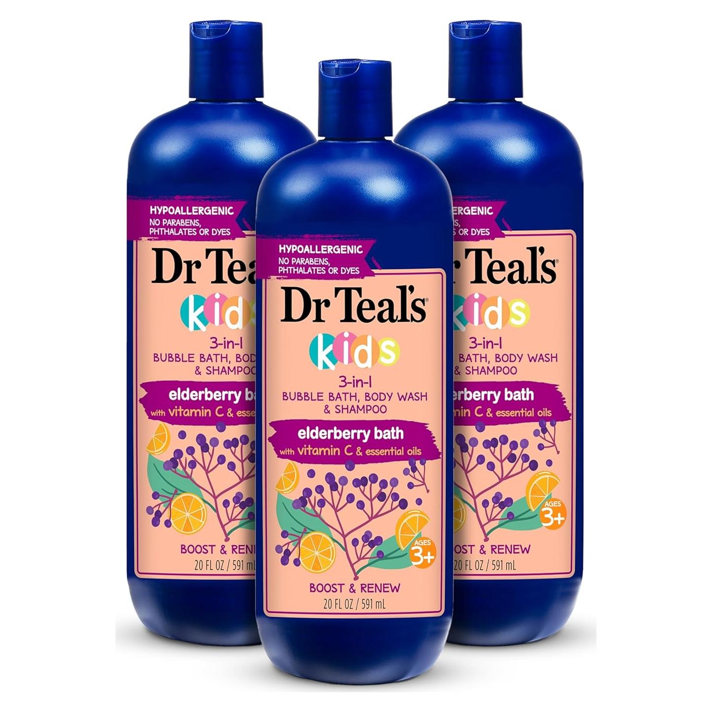 Baño de Burbujas 3-en-1 Dr Teal's con Vitamina C 591 ml