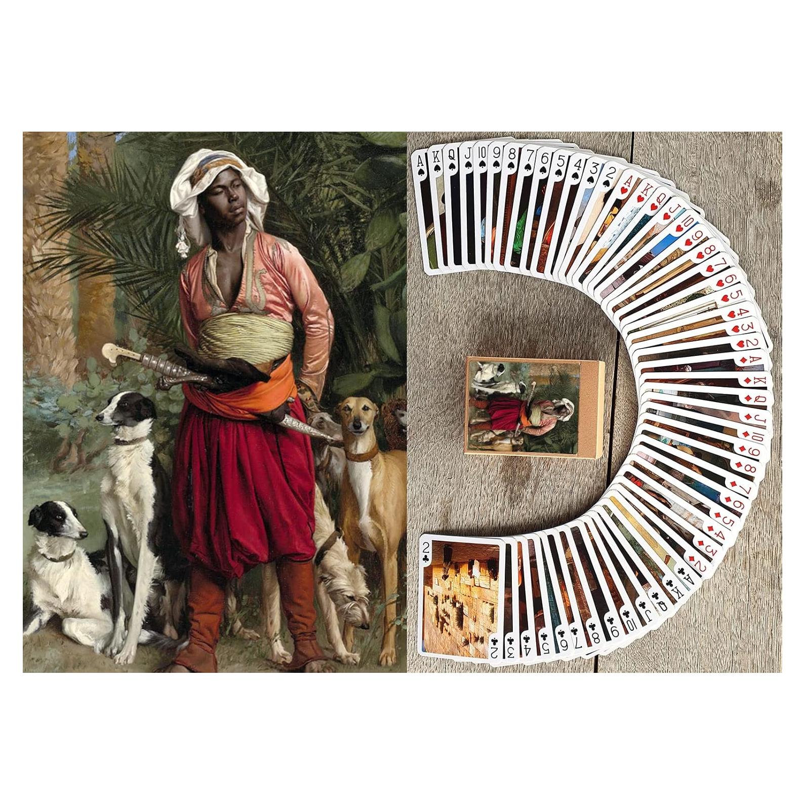 Baraja de Póker Antigua Árabe FlonzGift 54 Cartas Diferentes