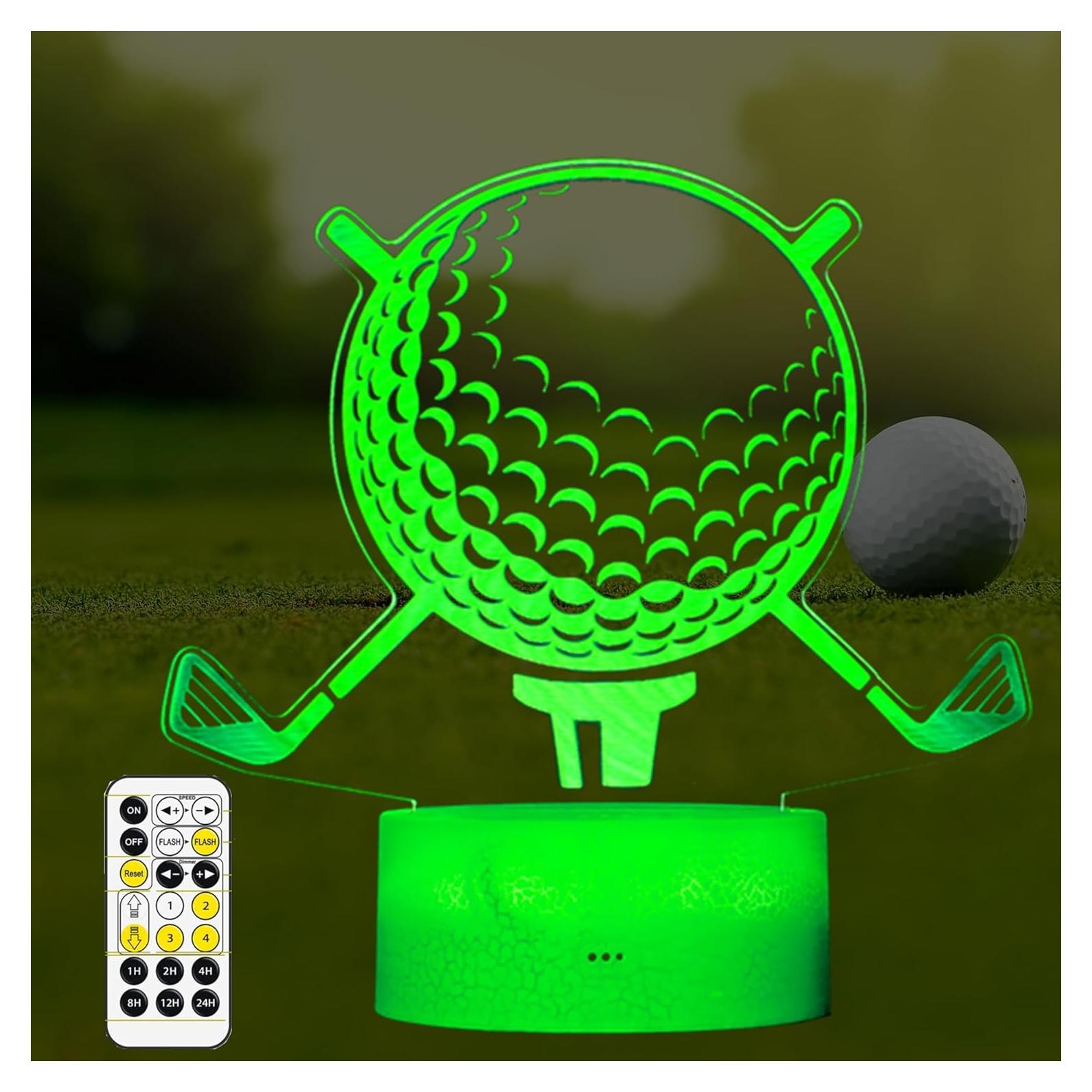 Lámpara Nocturna 3D de Golf Colortown con Control Remoto