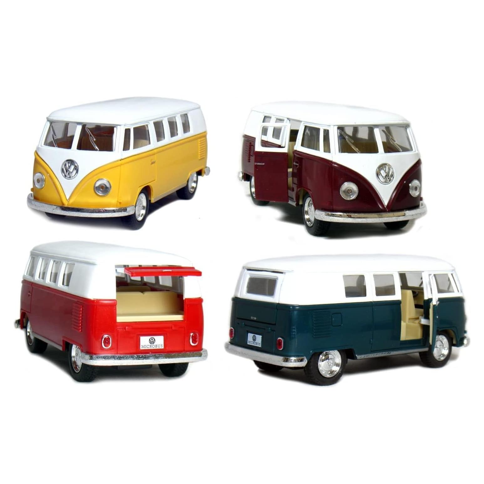 Modelo Volkswagen Classic Bus 1962 KiNSMART 1:32 Metal 12.7 cm
